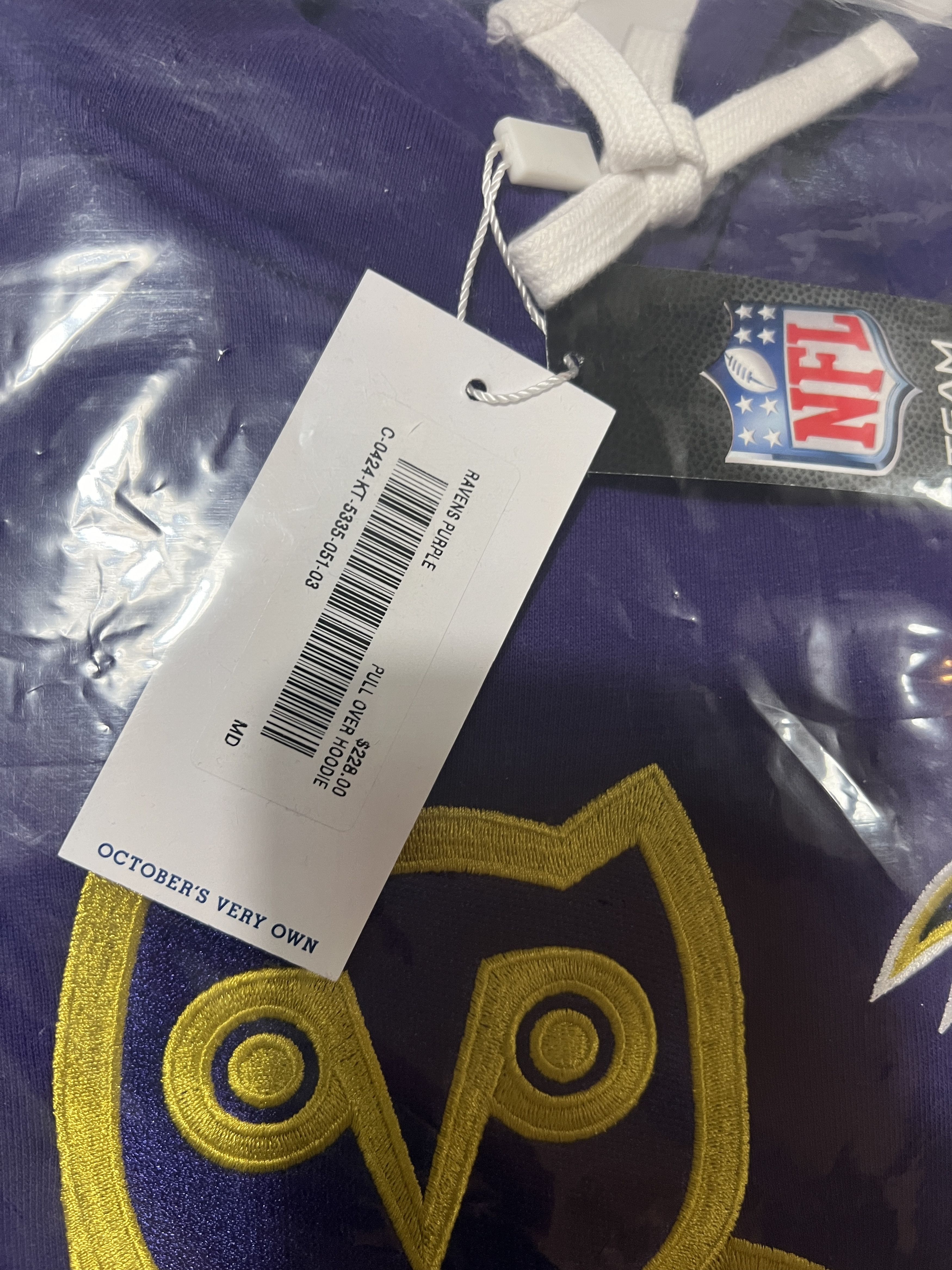 Drake *RARE* OVO x NFL BALTIMORE RAVENS OG OWL ICON TEAM HOODIE Size US M / EU 48-50 / 2 - 9 Thumbnail