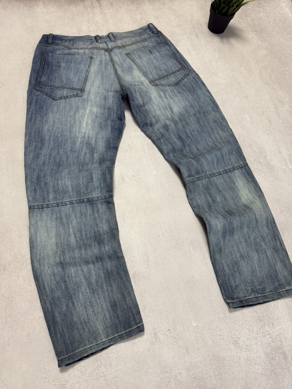 Japanese Brand × No Fear SICK🚨 No Fear Jeans Denim Pants Baggy Straight Wash Rap 90s Size US 36 / EU 52 - 9 Thumbnail