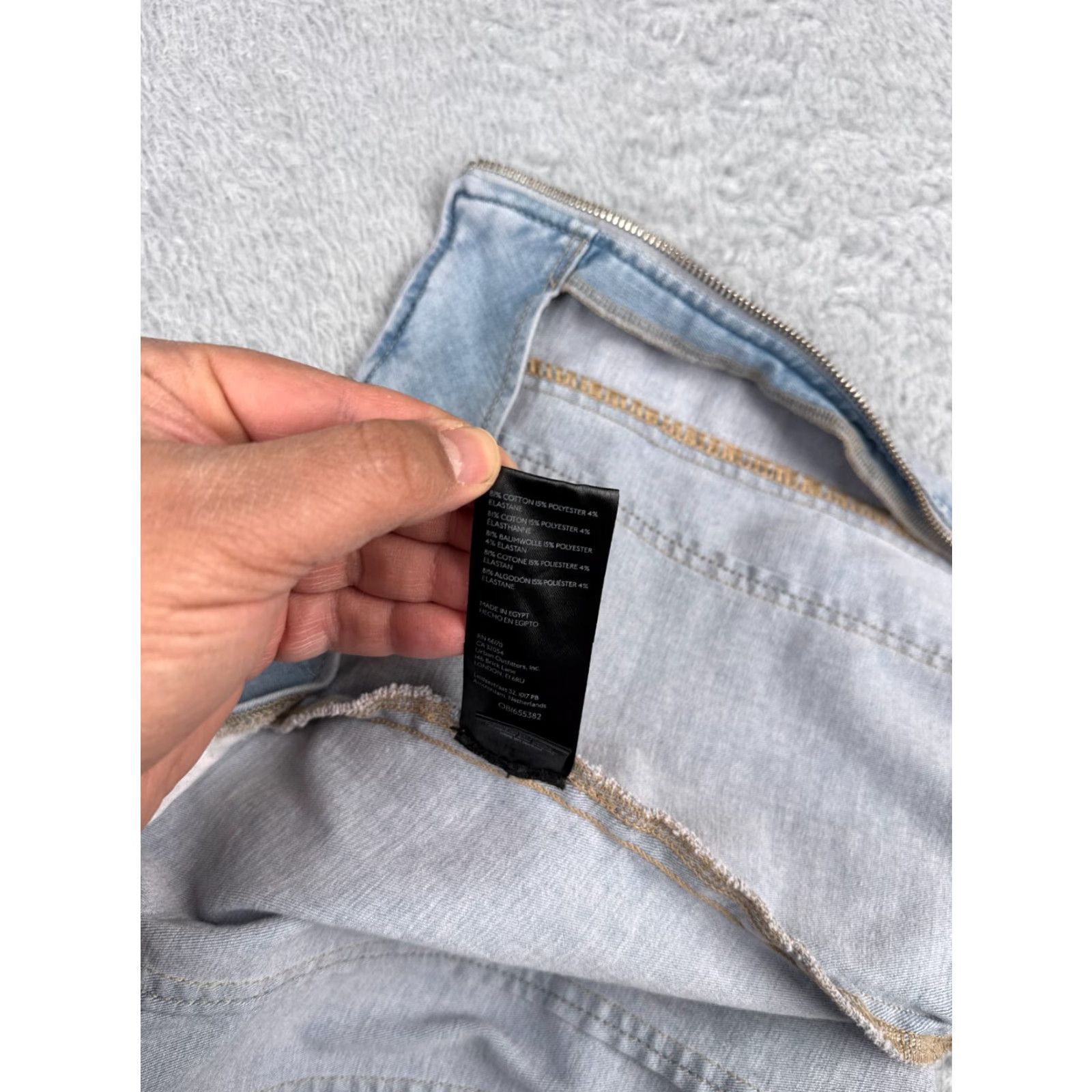 Vintage We The Free Skirt Womens 8 Blue Layla Denim Mini Skirt Cotton Blend Front Zip Size 30" / US 8 / IT 44 - 4 Thumbnail