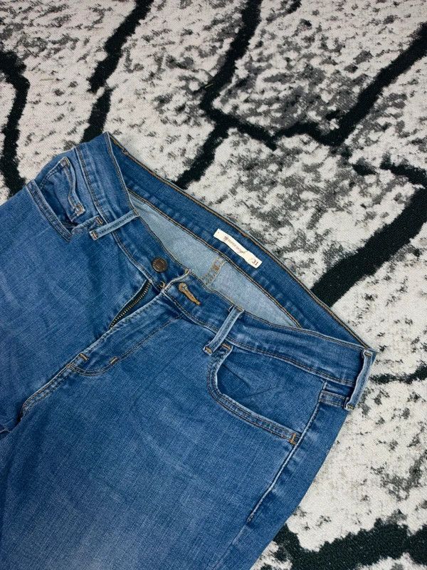 Levi's Levis 710 super skinny jeans blue 31 30 Size 31" - 5 Thumbnail