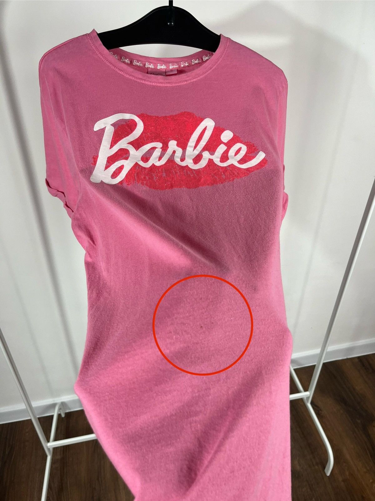 Other Barbie Pink Glitter Lips Logo Graphic T-Shirt Women’s Size L Size L / US 10 / IT 46 - 6 Thumbnail