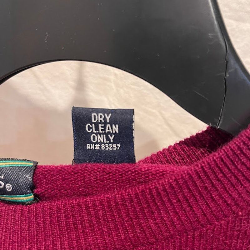 Other × Vintage NWT Saddles Sweater Cashmere Mens Crew Neck Burgundy Sz L Size US L / EU 52-54 / 3 - 4 Thumbnail