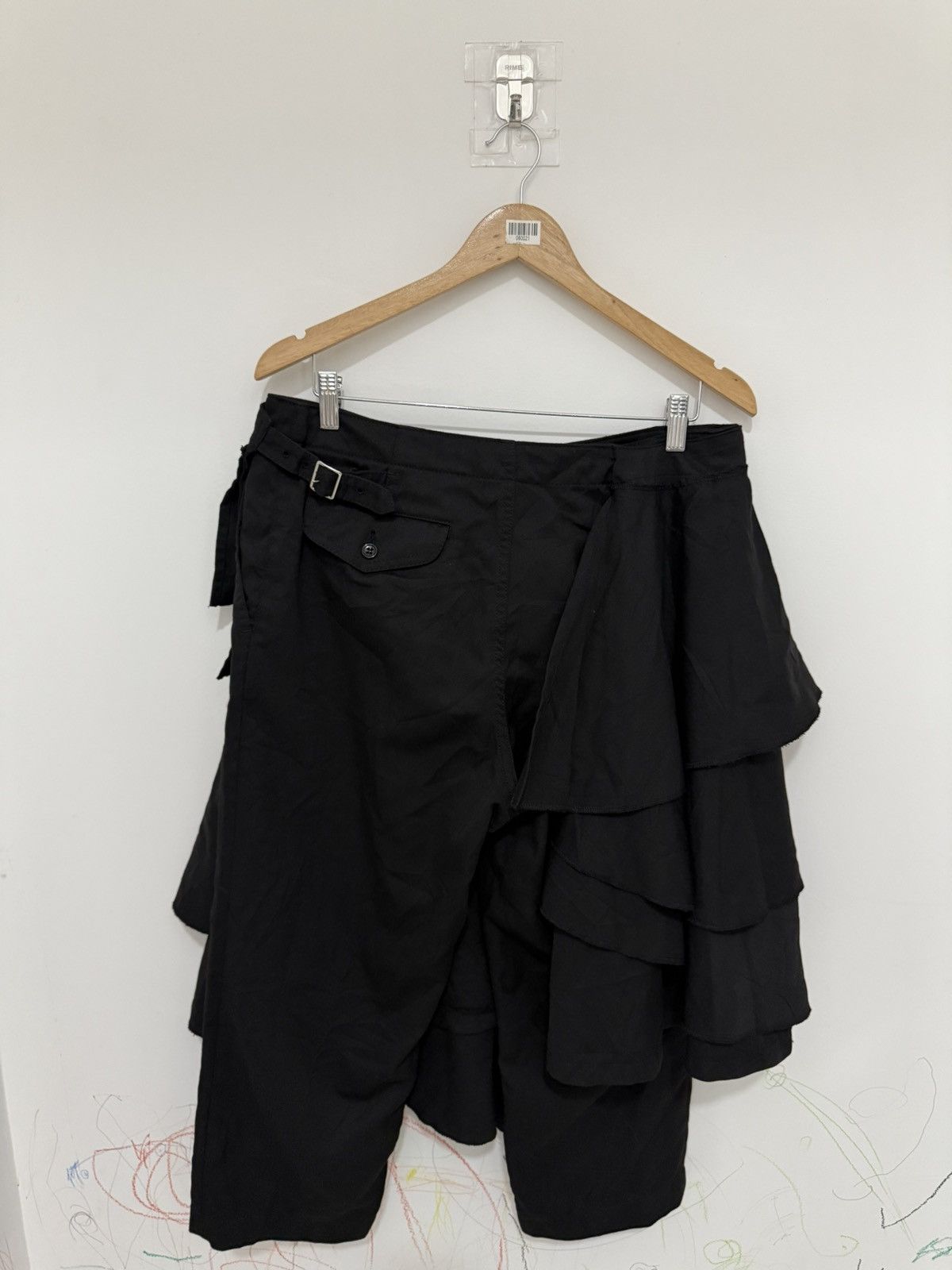 Comme des Garcons Vintage Comme Des Garcons Black Pant Skirt Size 34" / US 12 / IT 48 - 2 Thumbnail