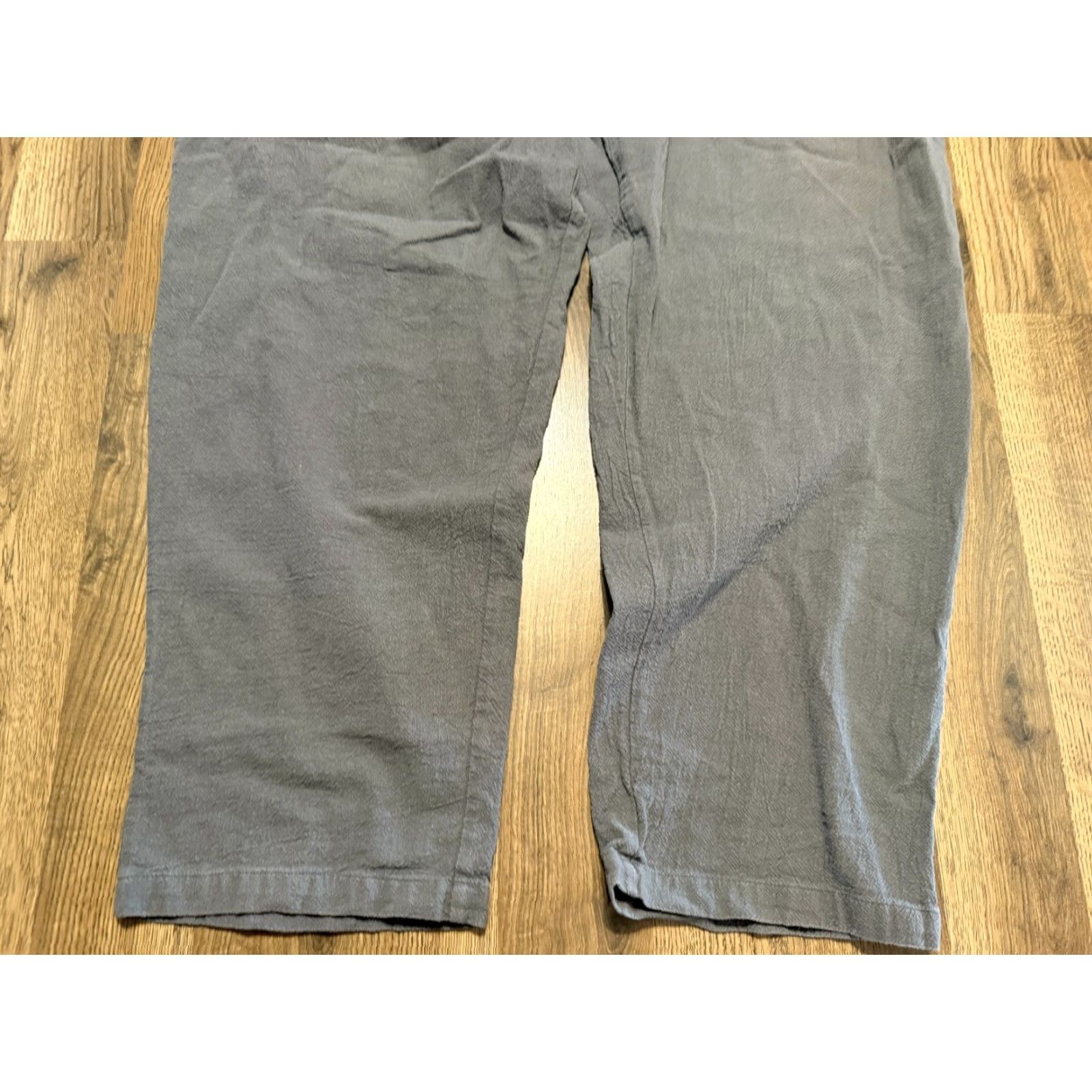 Vintage KS Island Pants Men's 3XL Gray Straight Leg High Rise Pull On Stretch Pants Size US 39 - 3 Thumbnail