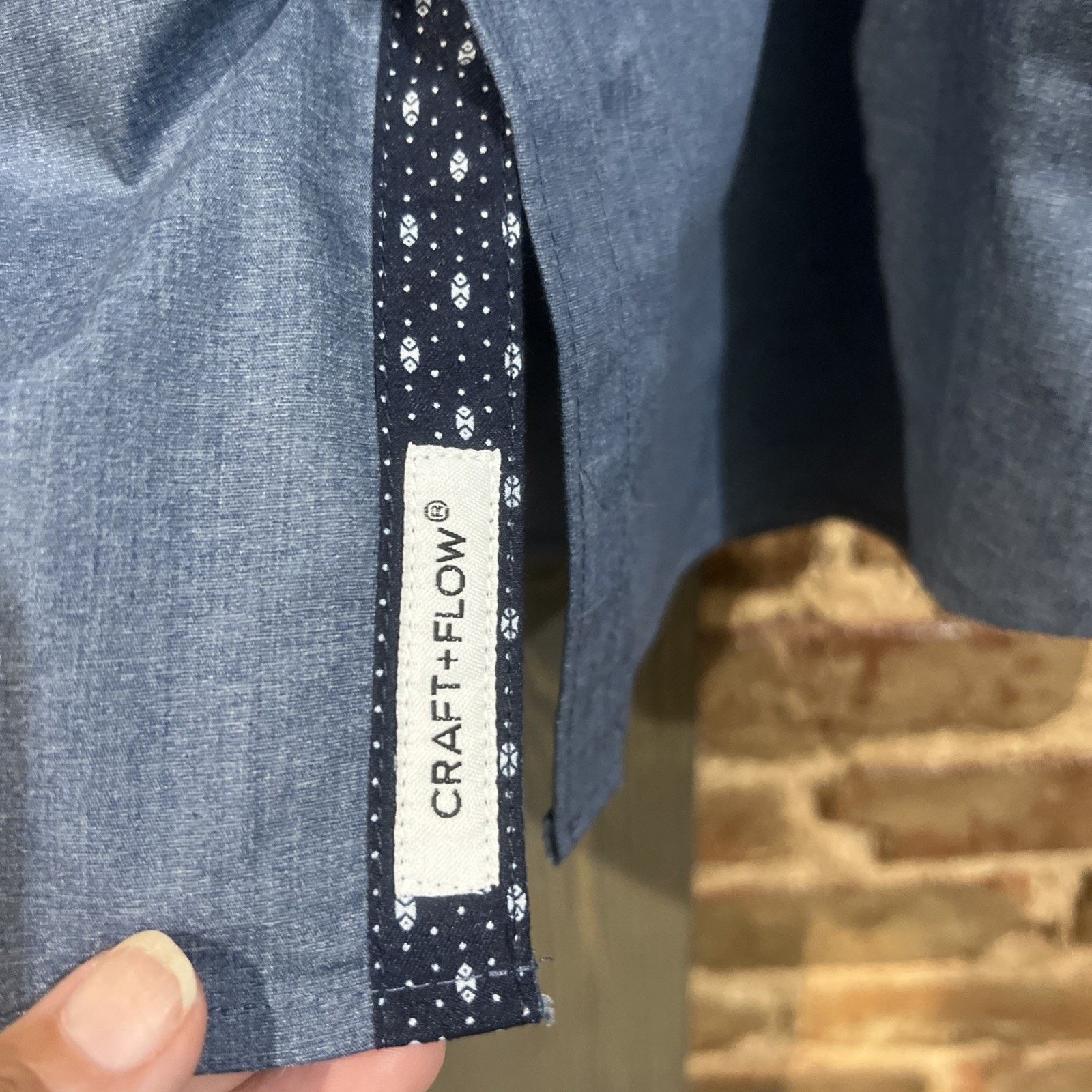 Other Craft+Flow blue mens button down dress shirt NEW NWT Size: L Size US L / EU 52-54 / 3 - 11 Thumbnail