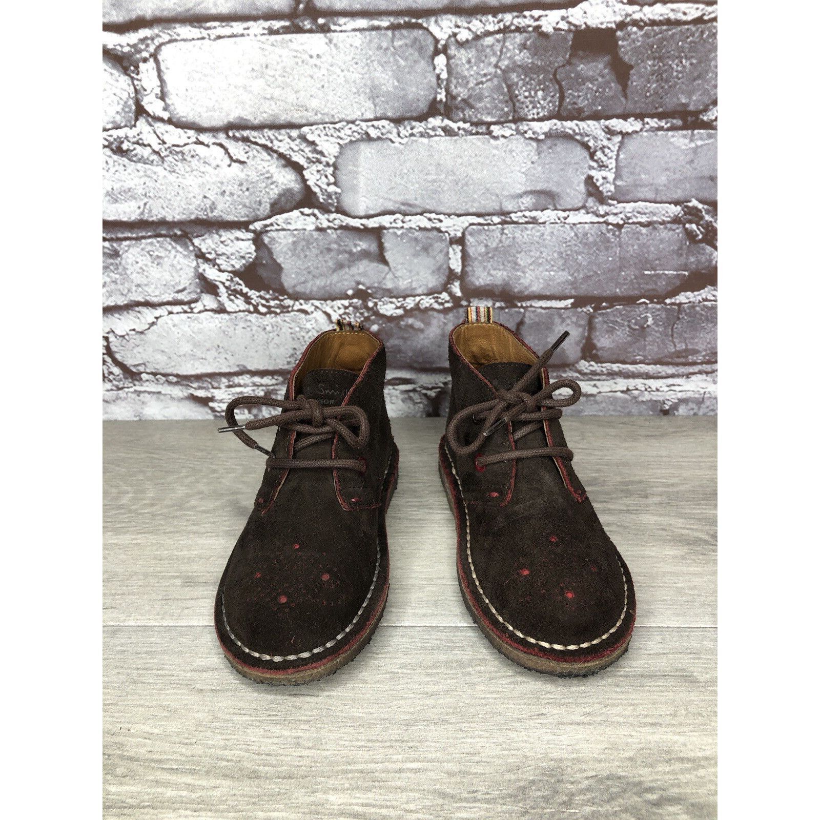 Paul Smith Paul Smith Junior Brown Suede Leather Chukka Lace Up Boots B Size US 10 / EU 43 - 4 Thumbnail
