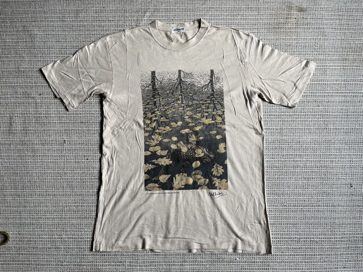 Vintage Vintage Mc Escher art tshirt Size US M / EU 48-50 / 2 - 1 Thumbnail
