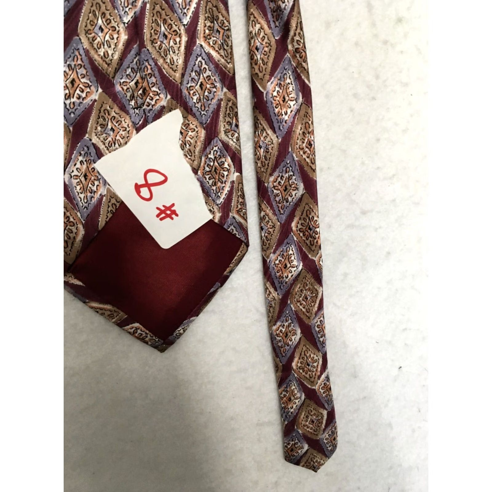 Vintage Vito Vintage Abstract Neck Tie Silk - Hand Made in Italy Mens Size ONE SIZE - 6 Thumbnail