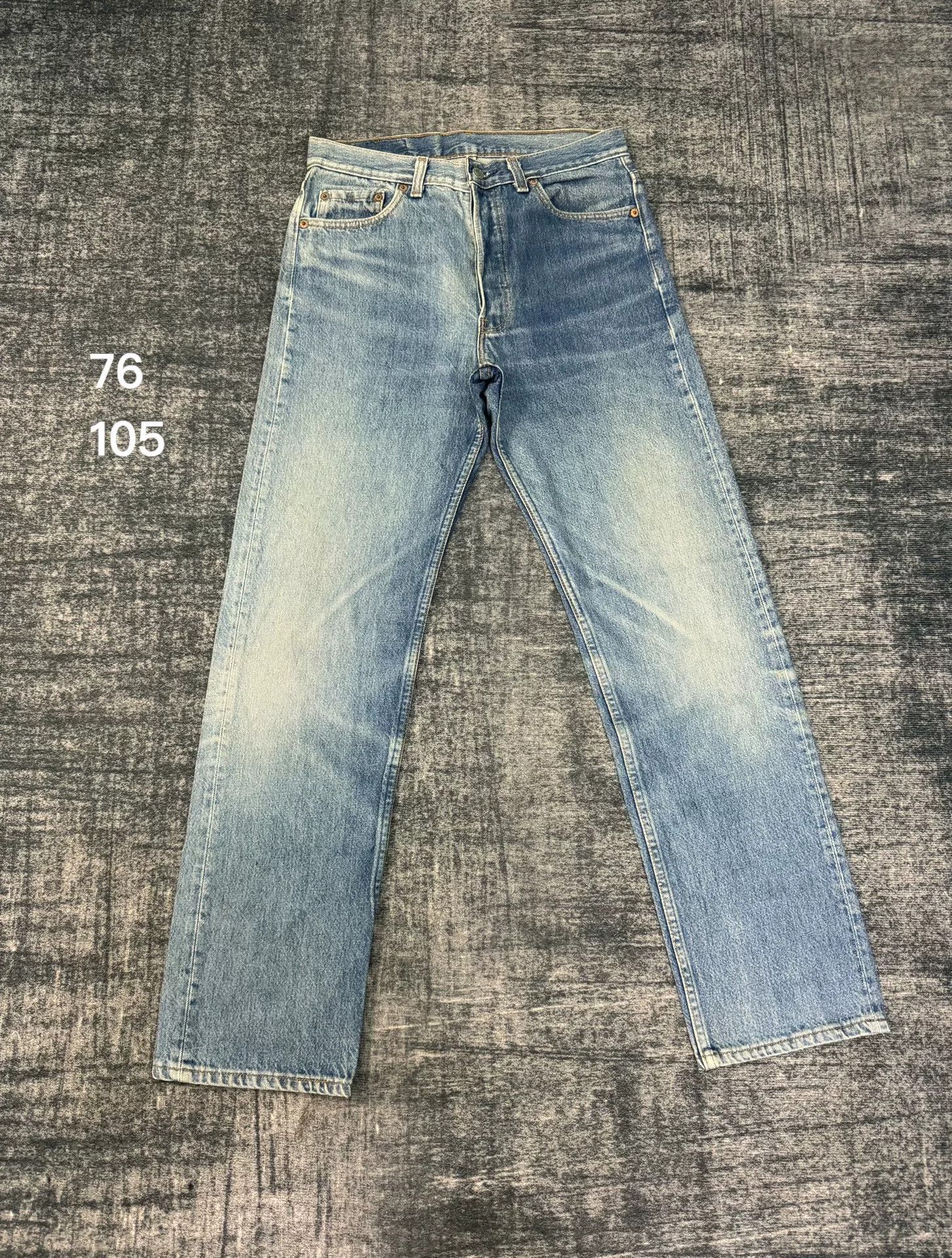 Levi's Vintage Levi's 501 90s Washed Blue Jeans Size US 30 / EU 46 - 1 Thumbnail