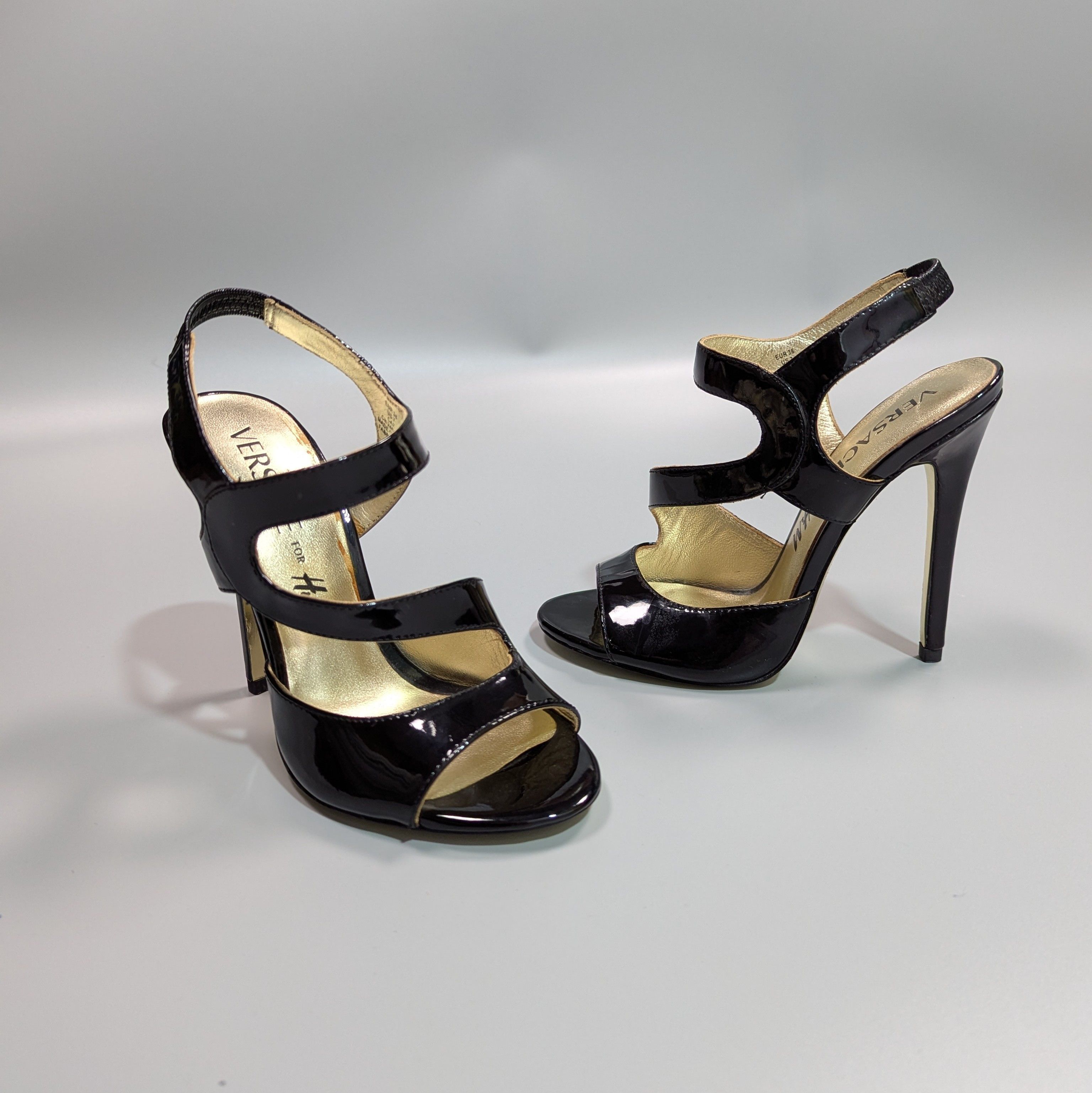 H&M × Versace Authentic Women's Stilettos High Heels Sandals Shoes Size US 7 / IT 37 - 7 Thumbnail