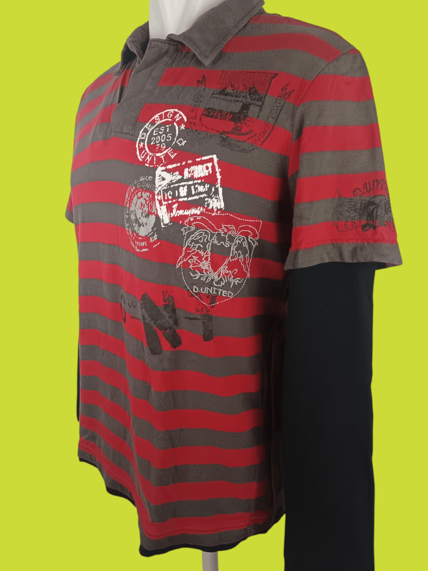 Japanese Brand Design United Double Layers Long Sleeve Stripe Size US M / EU 48-50 / 2 - 3 Thumbnail