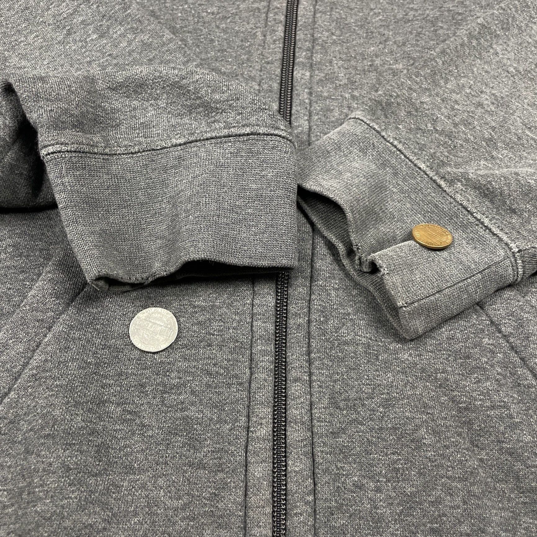 Nike VINTAGE Nike Hoodie Mens L Sweatshirt Swoosh Embroidered Chest Logo Zip Up Graphic Print, Gray, Regular, Pullover, Sports USA Vintage Theme, Men Size US L / EU 52-54 / 3 - 6 Thumbnail