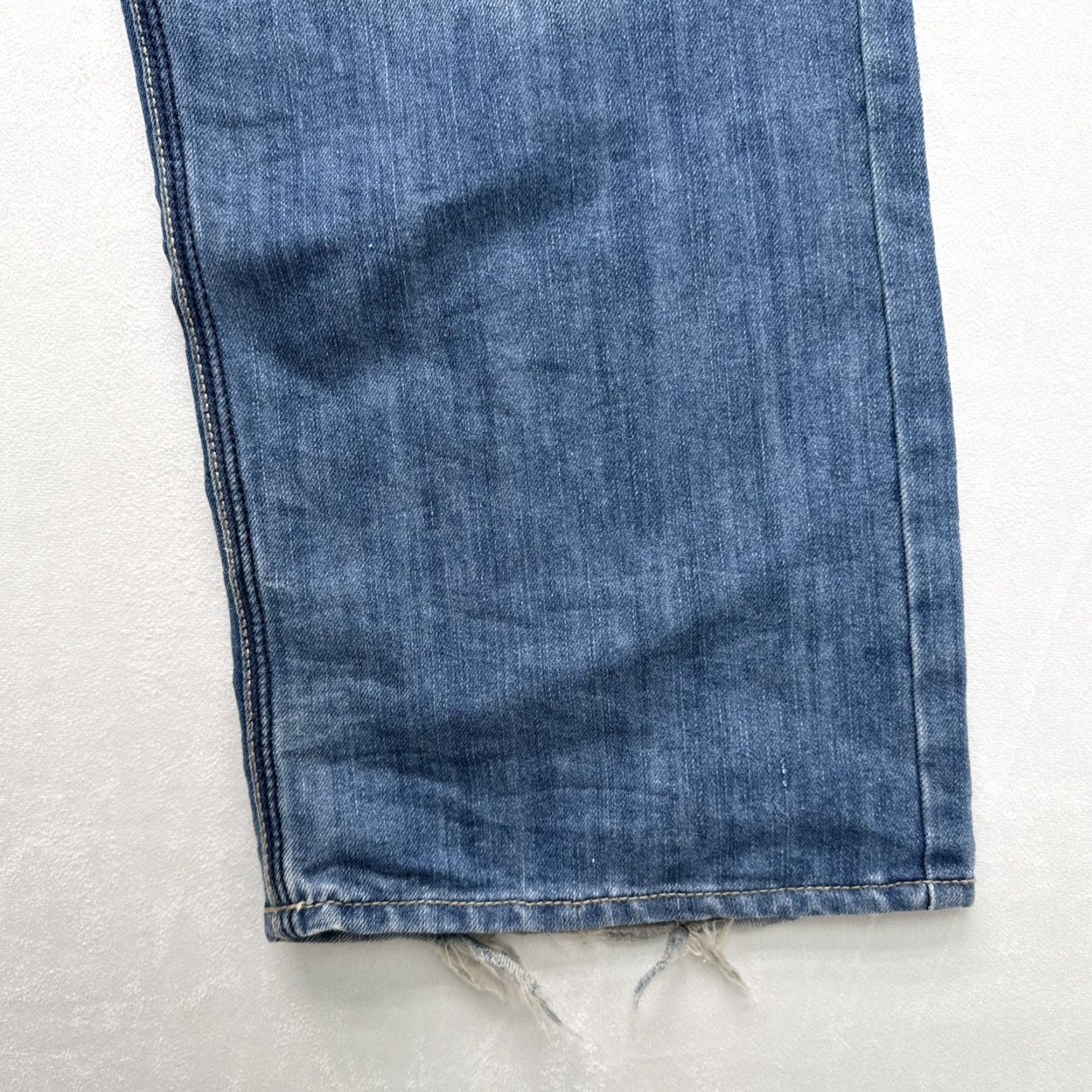 Vintage VINTAGE White Tag Premium Denim Jeans Mens 36x32 Gray Y2K Faded Embroidered Relaxed Straight 90s Hip Hop Mens Jeans Gray Size US 36 / EU 52 - 5 Thumbnail