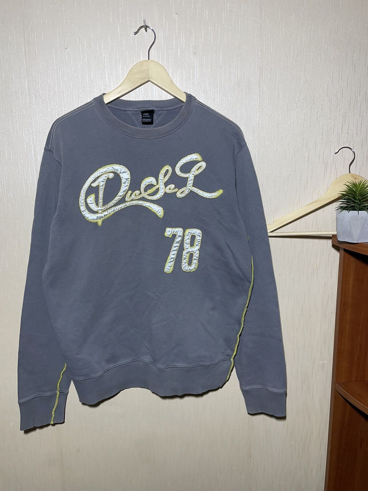Diesel × Vintage Diesel vintage y2k sweatshirt 90s Size US XL / EU 56 / 4 - 1 Thumbnail
