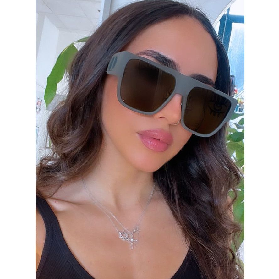 image of New Dior 30Montaigne S3U Olive Green Flat Top Sunglasses, Men's