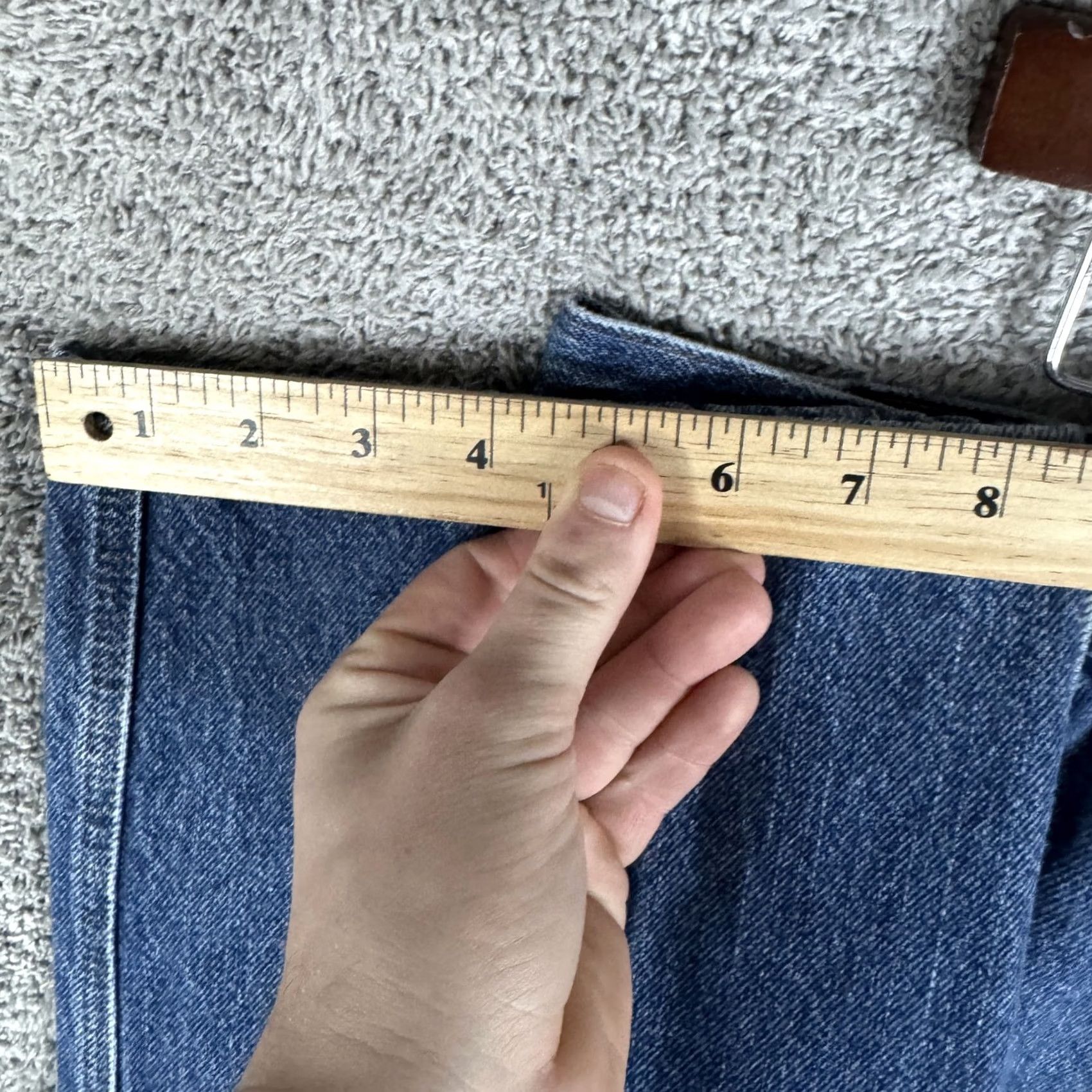 Vintage Cabela's Carpenter Jeans Mens 36x34 Blue Straight Relaxed Denim Workwear 9533 Size US 36 / EU 52 - 6 Thumbnail