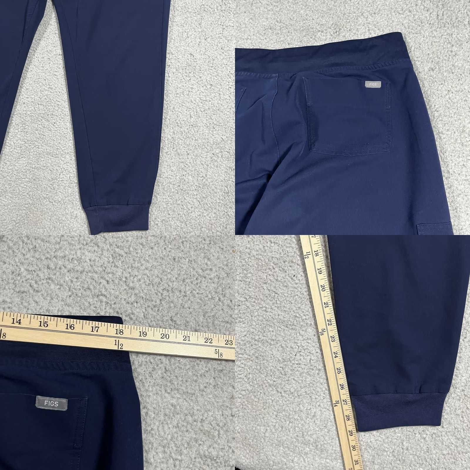 Vintage FIGS Scrub Pants Womens XL Blue Technical Collection Zamora Jogger Stretch Size 40" / US 18 - 8 Thumbnail