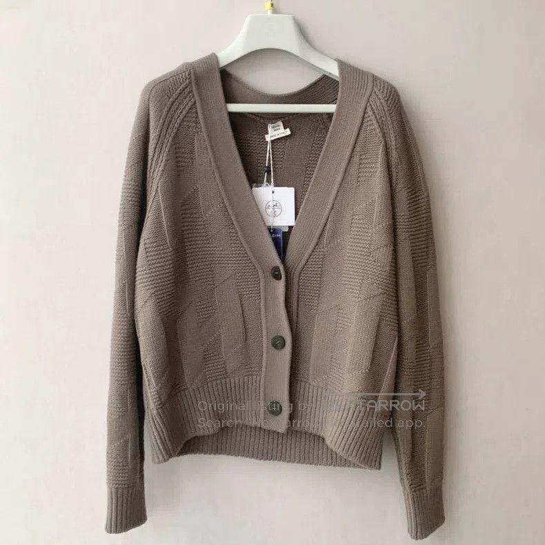 Hermes Hermes size 34 Men's Cashmere Beige Knit Sweater Size US M / EU 48-50 / 2 - 2 Thumbnail