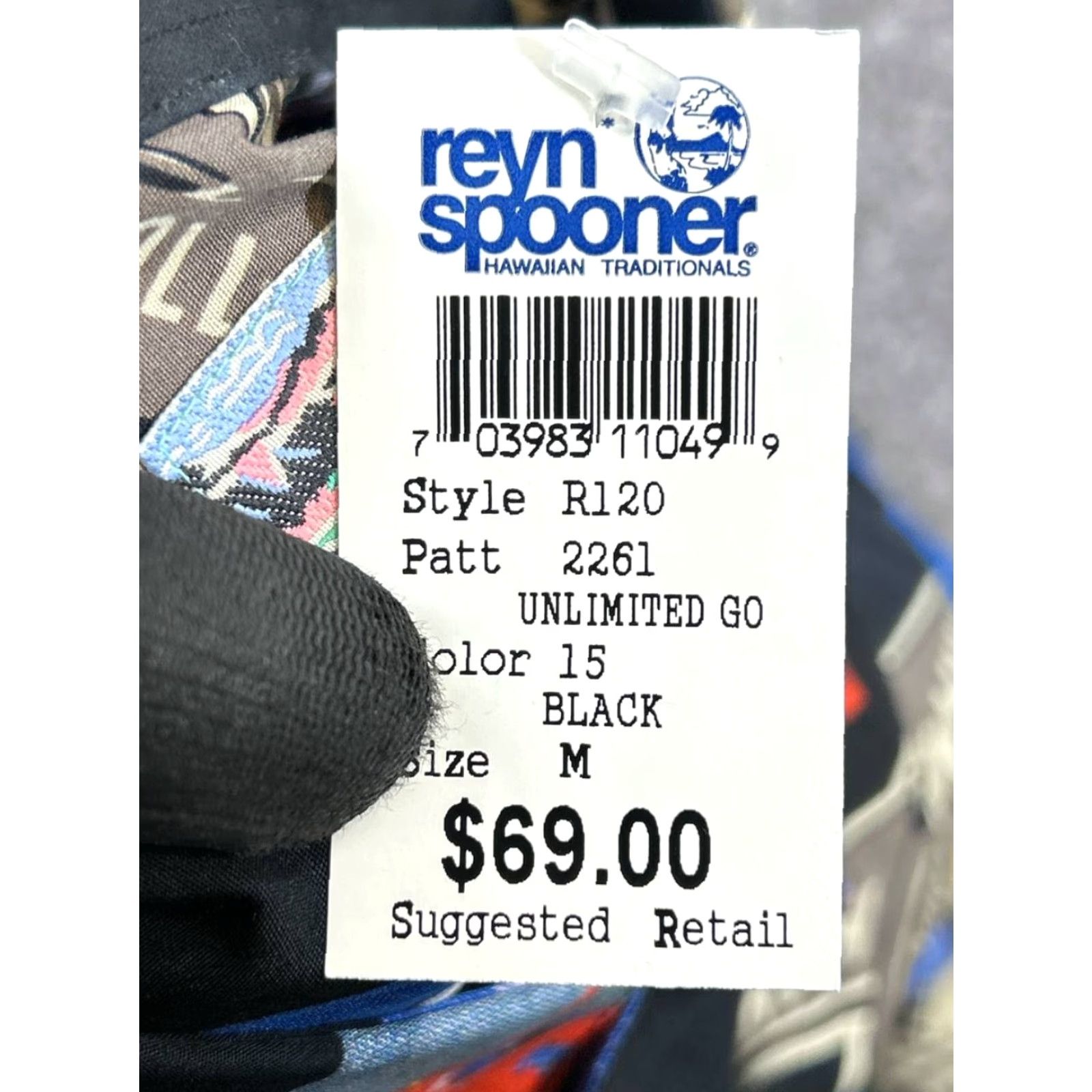 Reyn Spooner Reyn Spooner Shirt Mens Medium Black Blue Beige Airplane Cotton New Size US M / EU 48-50 / 2 - 4 Thumbnail