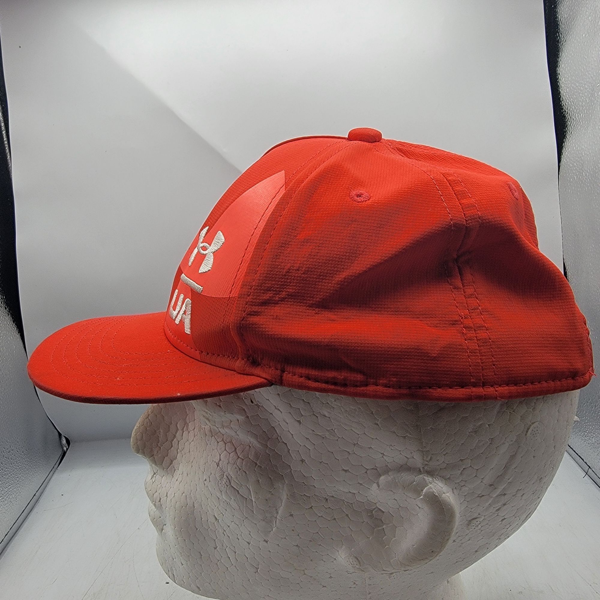Under Armour Under Armour UA Flat Fit Hat Red Snapback Adjustable Casual Size ONE SIZE - 2 Thumbnail