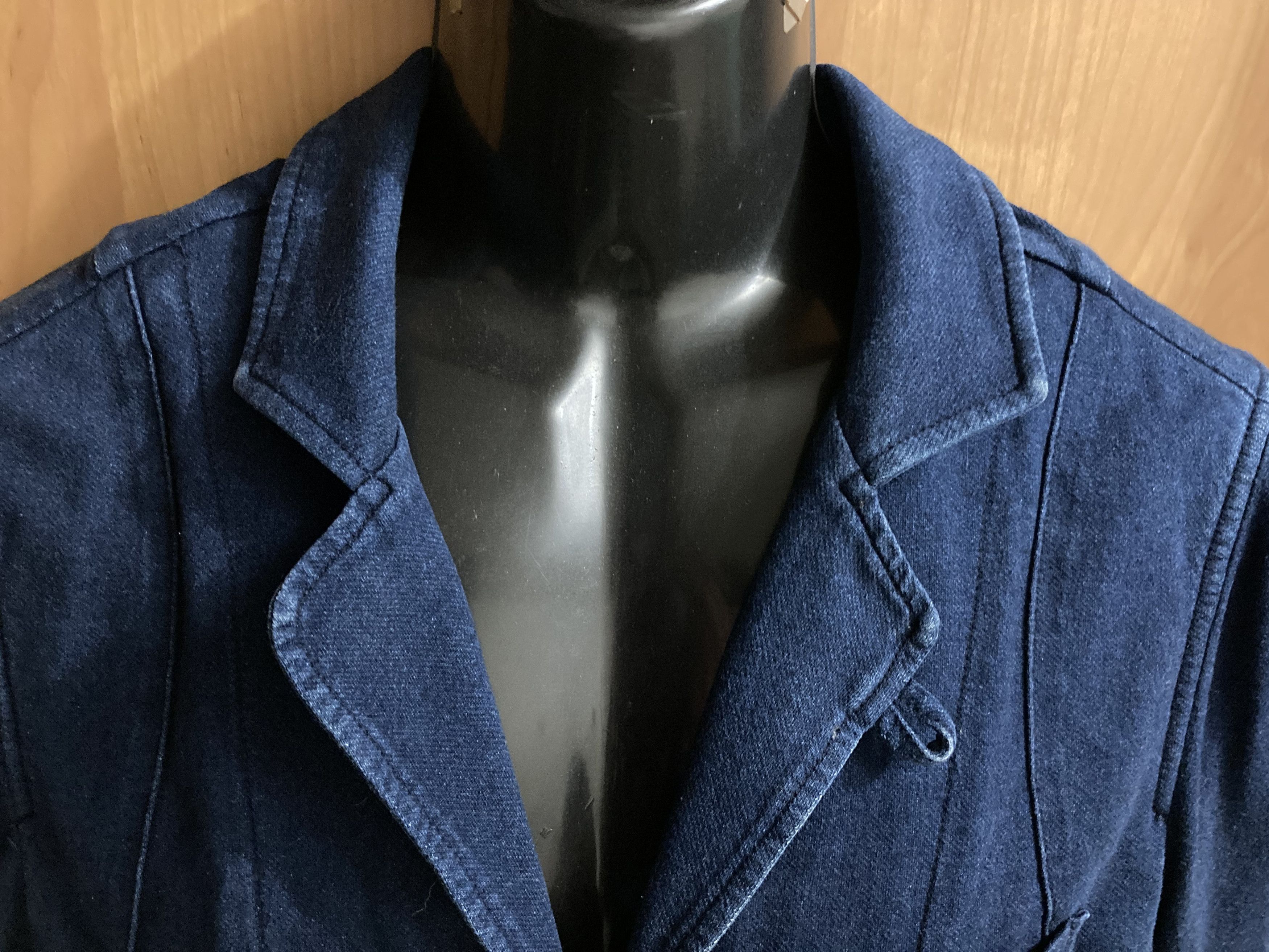 DENHAM × Japanese Brand Japan Used Type Denham Denim Tailored Jacket Stretch Indigo Size US M / EU 48-50 / 2 - 3 Thumbnail
