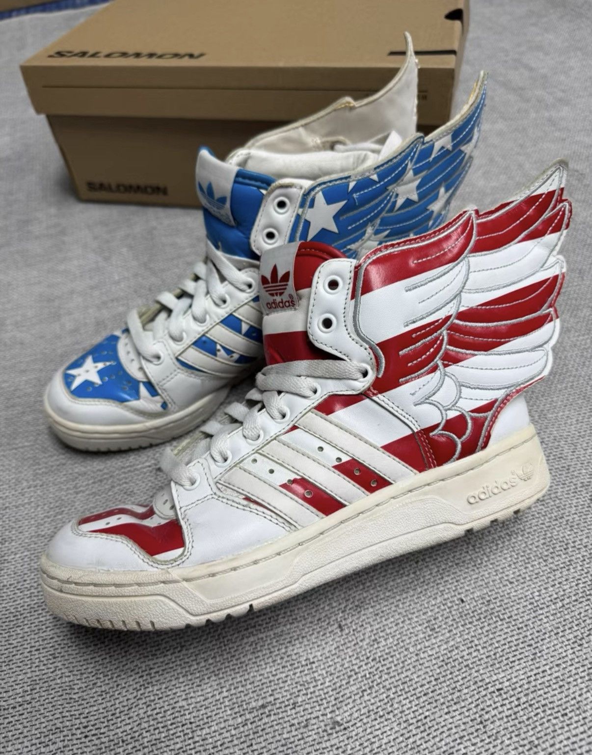 Adidas Adidas Jeremy Scott Wings 2.0 USA Flag K37 Size US 6.5 / IT 36.5 - 7 Thumbnail