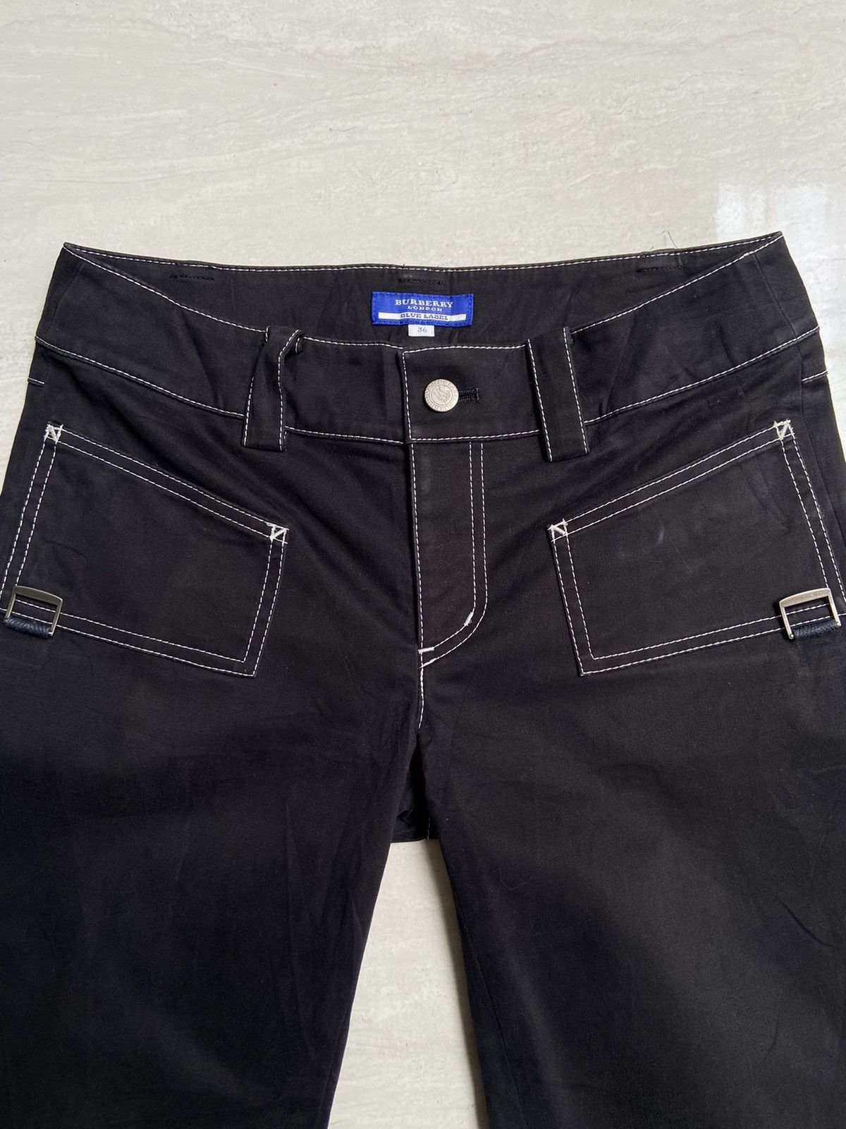 Burberry BURBERRY Black Long Pants Size US 27 - 8 Thumbnail