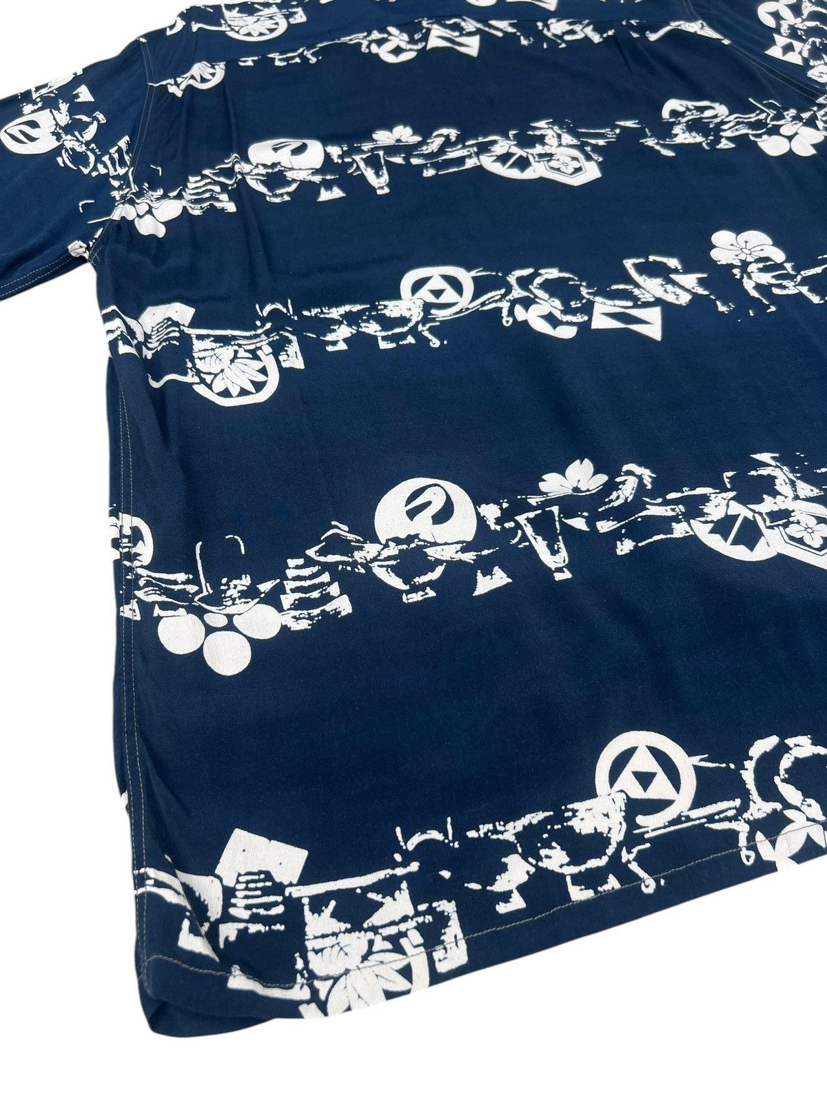 Blue Blue Japan Blue Blue Special Okra Indigo Dyed Hawaiian Shirt Size 4 Size US XL / EU 56 / 4 - 18 Thumbnail