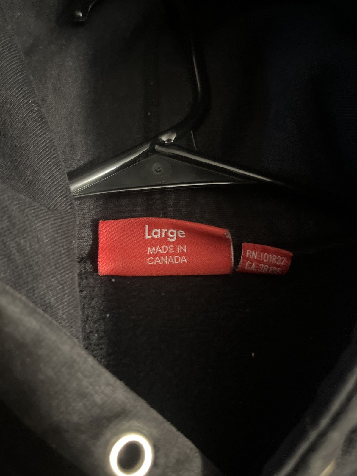 Supreme Black supreme hoodie Size US L / EU 52-54 / 3 - 4 Thumbnail