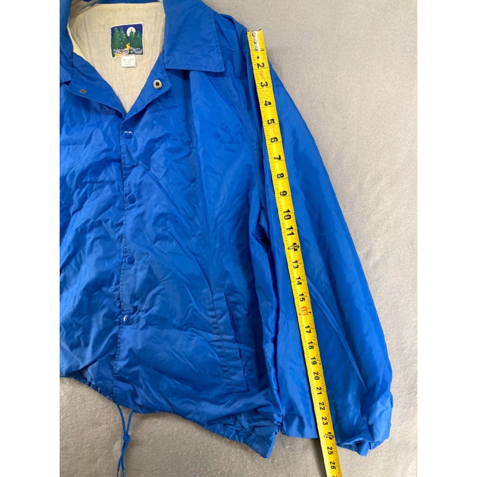 Vintage VINTAGE Ozark Trail Mens Jacket Windbreaker Blue 90s Snap Large Regular Size L - Casual Mens Jacket Size US L / EU 52-54 / 3 - 4 Thumbnail