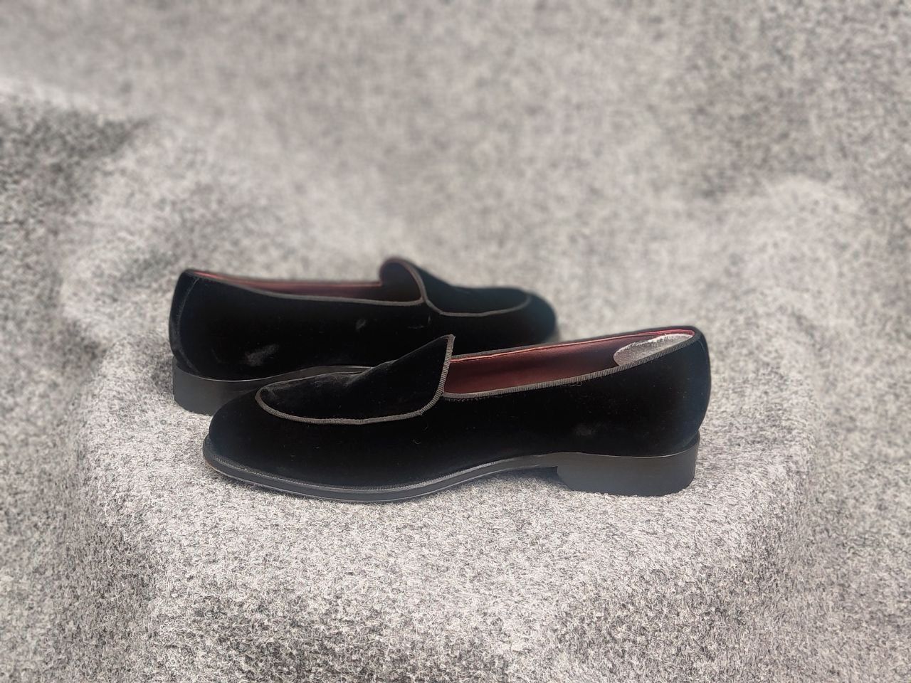 Suitsupply Suitsupply Tuxedo Velour Black Slip On Loafers Formal Shoes Size US 8 / EU 41 - 12 Thumbnail