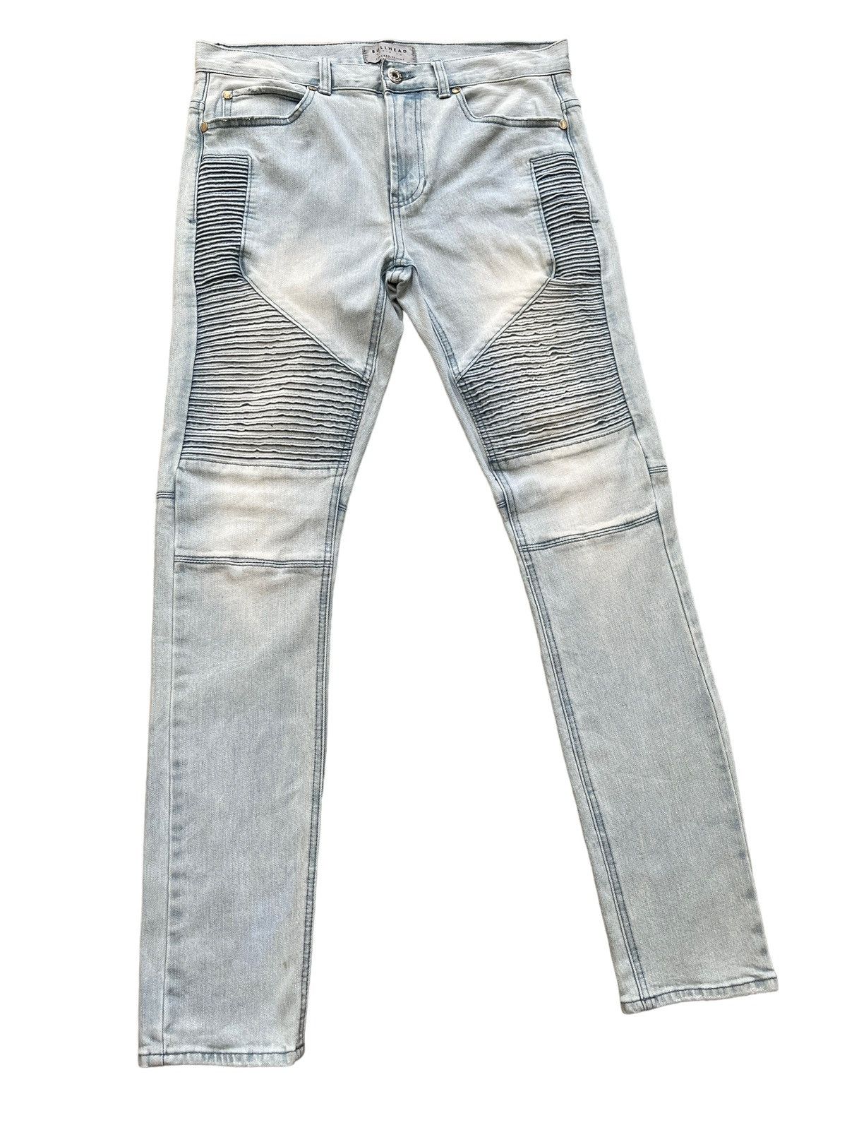 Bullhead Denim Co. Bullhead Stacked Biker Denim Size US 30 / EU 46 - 4 Thumbnail