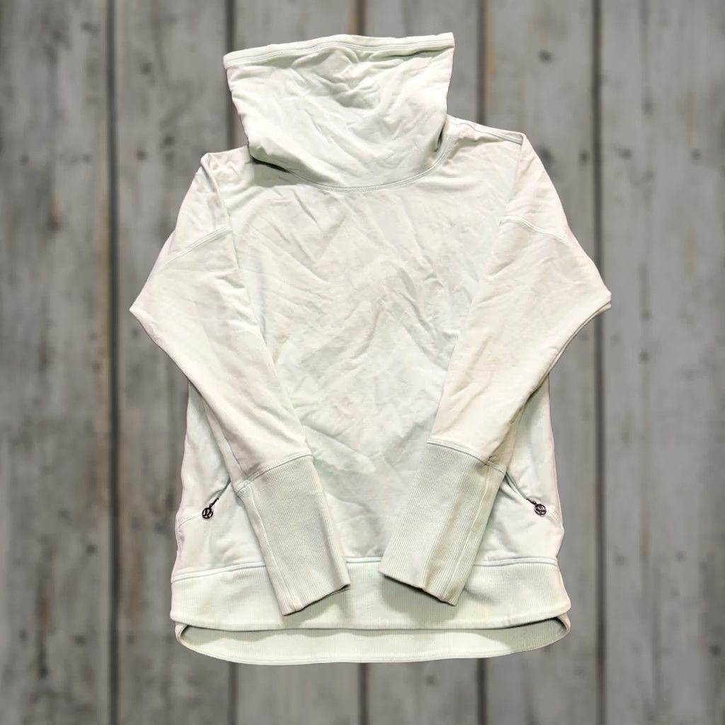 Lululemon Lululemon Sweater Women Medium Cowl Neck Long Sleeve Activewear Mint Green Y2K") Size M / US 6-8 / IT 42-44 - 1 Thumbnail