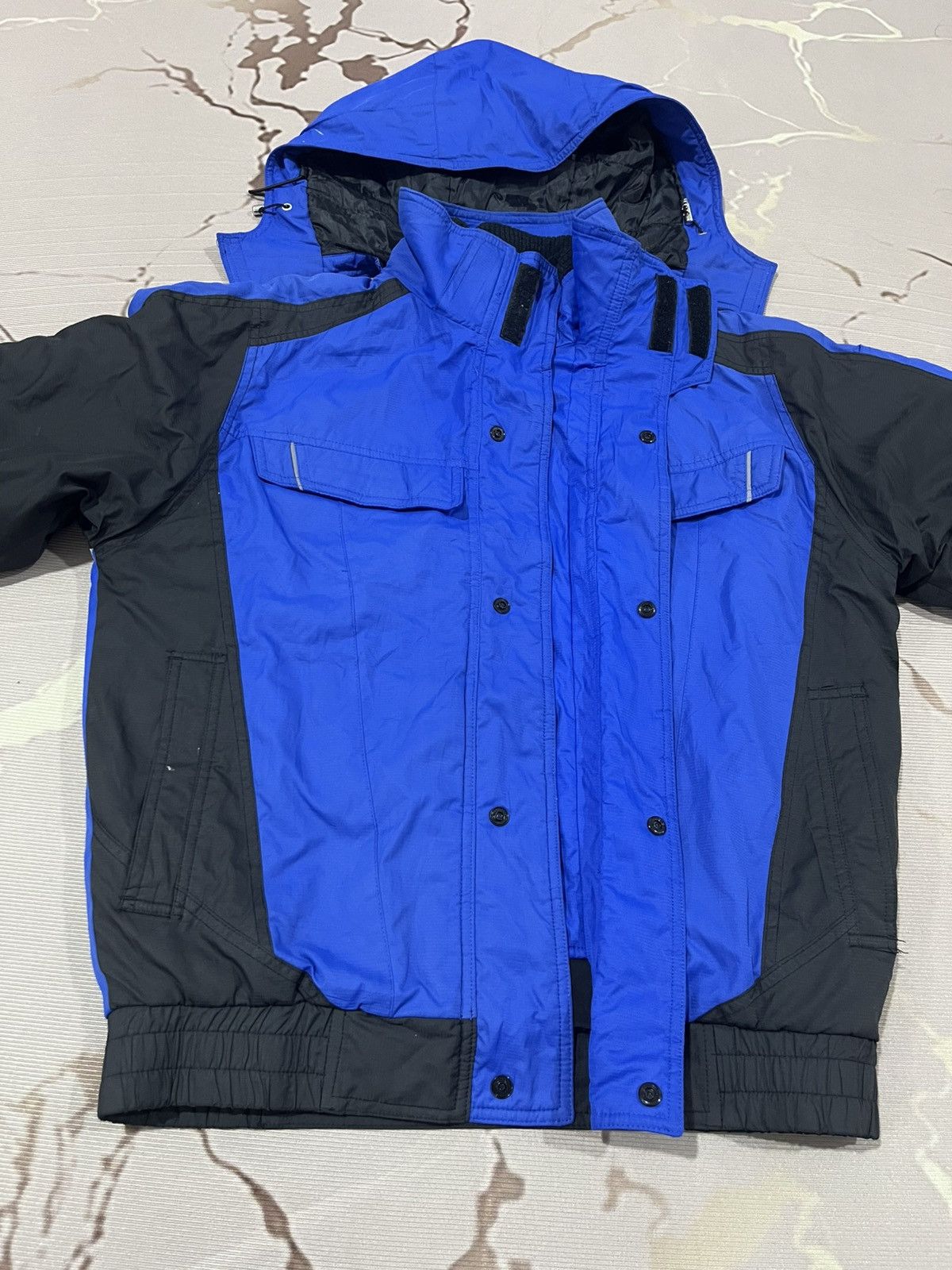 Japanese Brand Andare Schietti Tech Work Jacket Reflective Blue Size US M / EU 48-50 / 2 - 6 Thumbnail