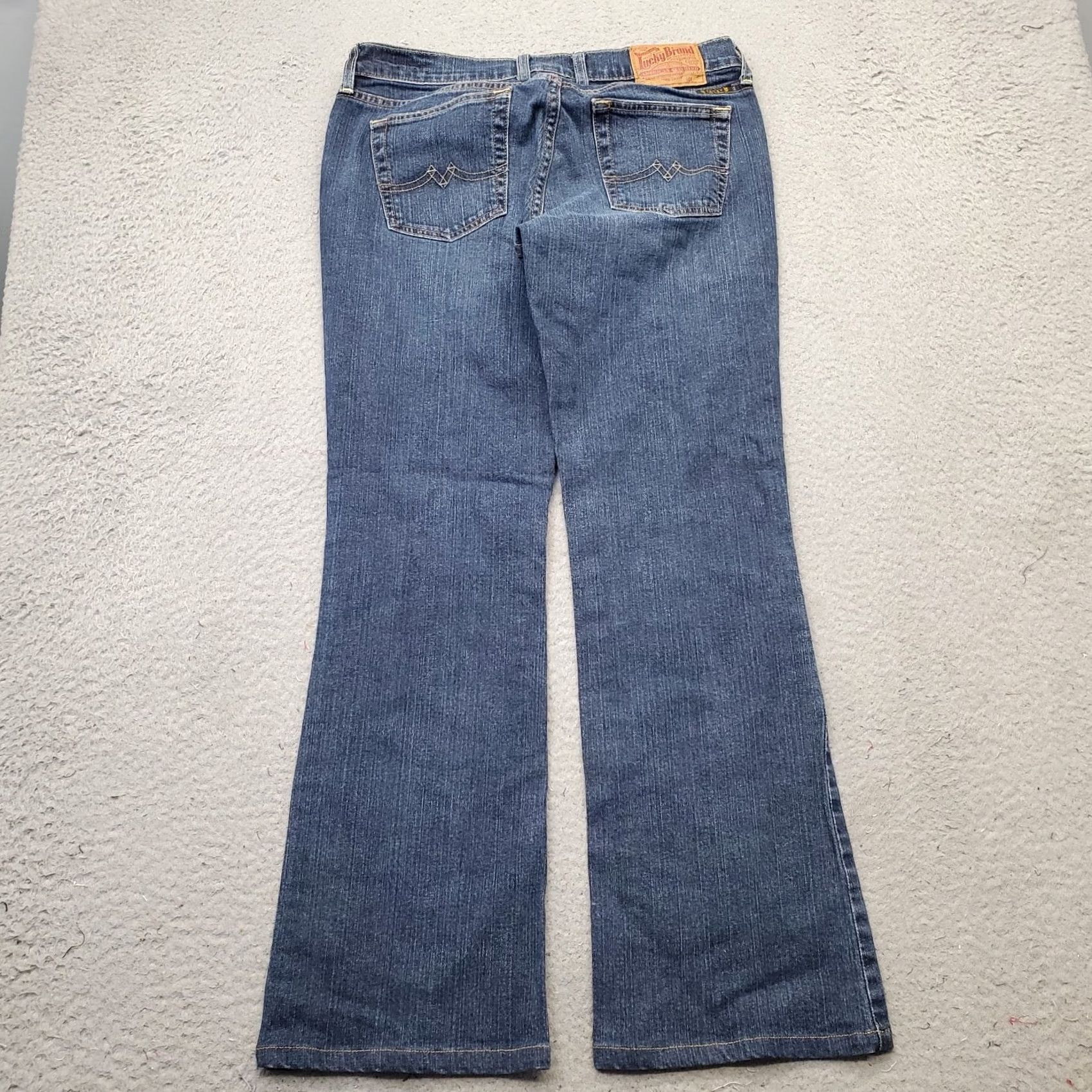 Lucky Brand Lucky Brand Sweet N Low Flare Jeans Womens Size 6 Denim Blue Medium Wash Stretch Size 28" / US 6 / IT 42 - 2 Thumbnail