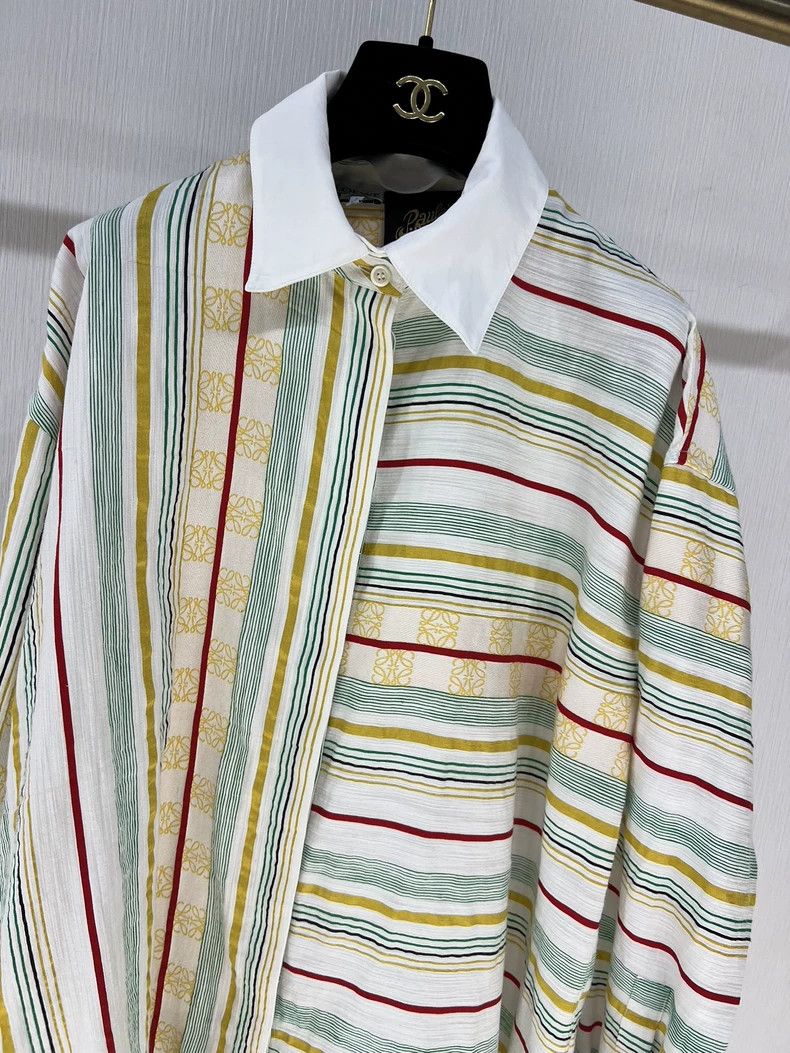 Loewe LOEWE Colorful linen shirt dress Size 4XL / US 24-26 - 2 Thumbnail