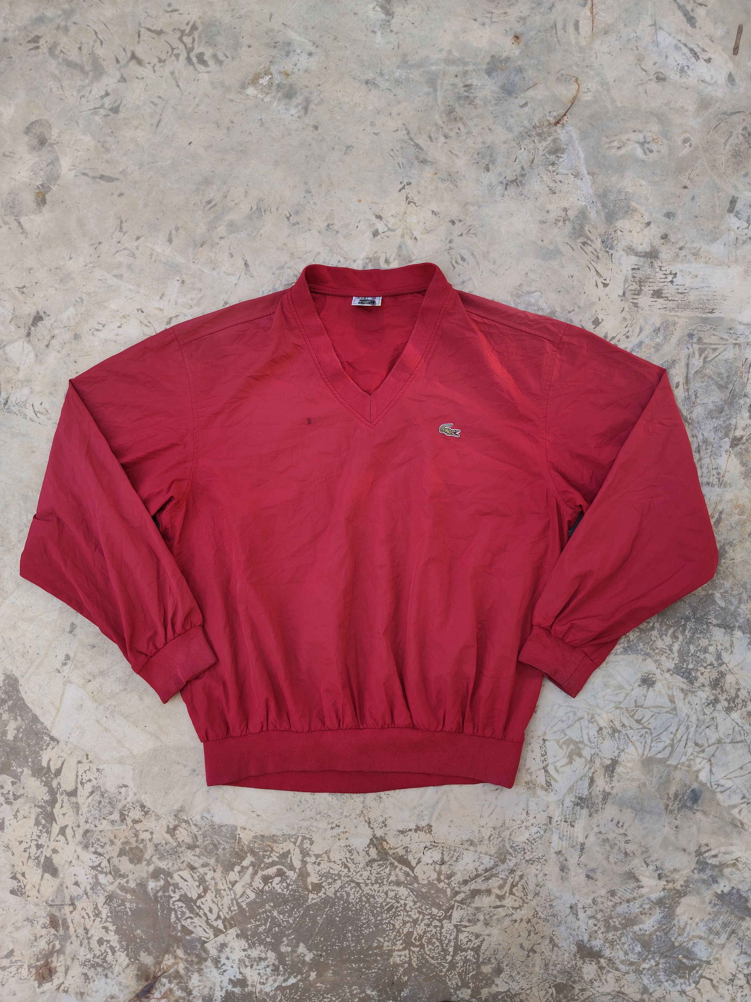 Lacoste Vintage Lacoste v-neck pullover sweater Size US L / EU 52-54 / 3 - 1 Thumbnail