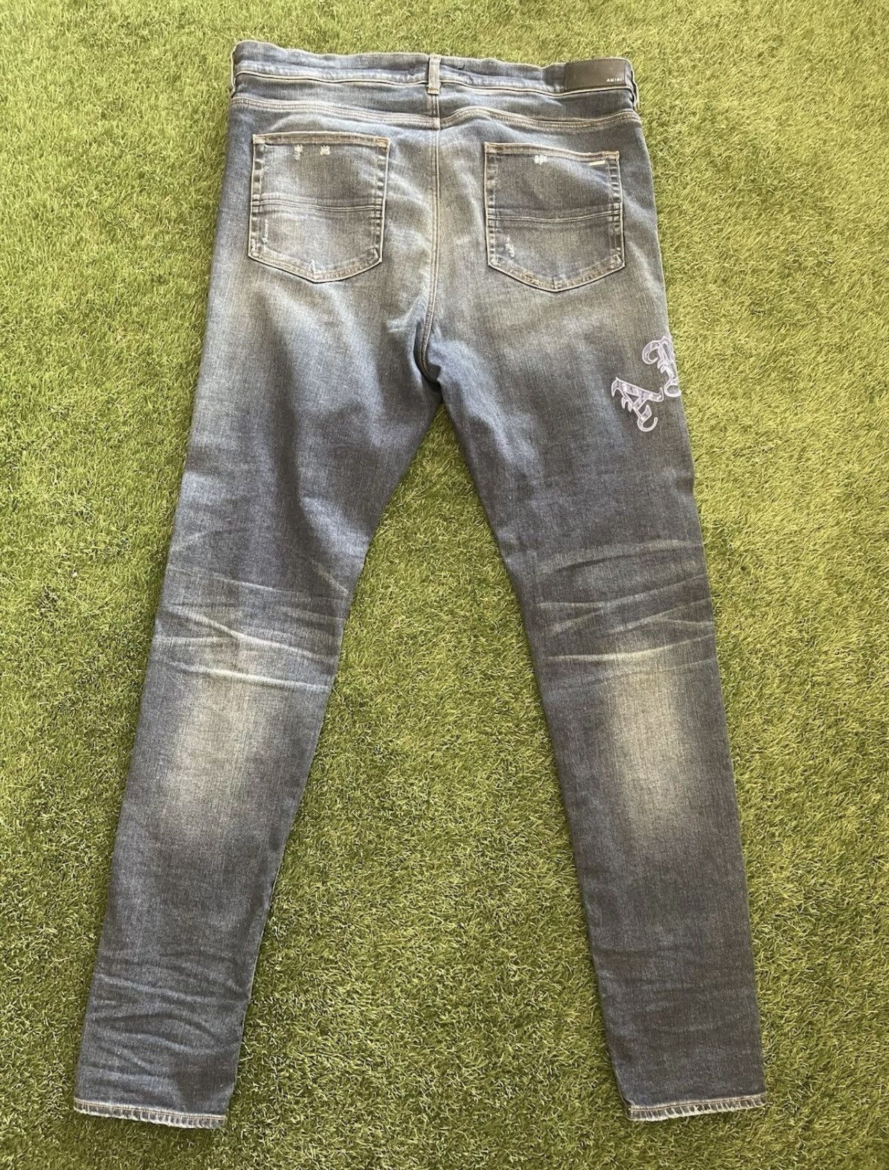 Amiri Size 40 - Amiri Purple Patch Jeans $1090 Retail Size US 40 / EU 56 - 6 Thumbnail