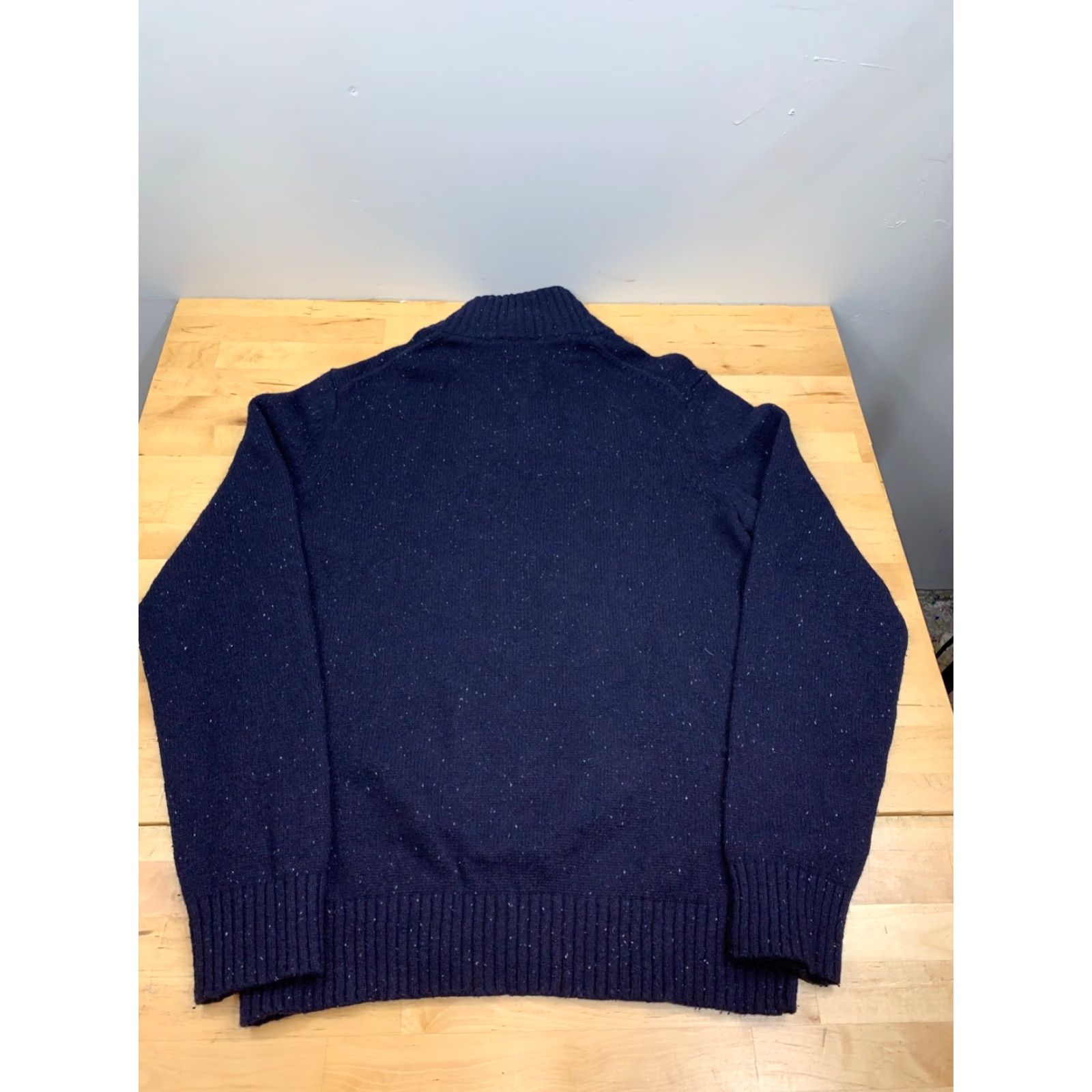 Gap Gap Pullover Sweater Mens L Blue button Lambswool Nylon Wool 1/4 Button Casual Classic Preppy Fall Winter Spring Denim? Size US L / EU 52-54 / 3 - 6 Thumbnail