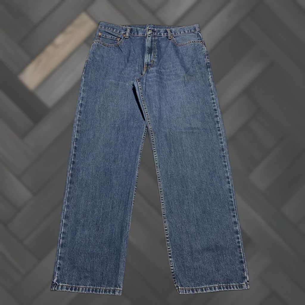 Levi's VINTAGE? (No) Levis Levi's 550 Jeans Mens 36x32 Relaxed Fit Denim Blue 5-Pocket Straight Casual Wear Mens jeans Size US 36 / EU 52 - 1 Thumbnail