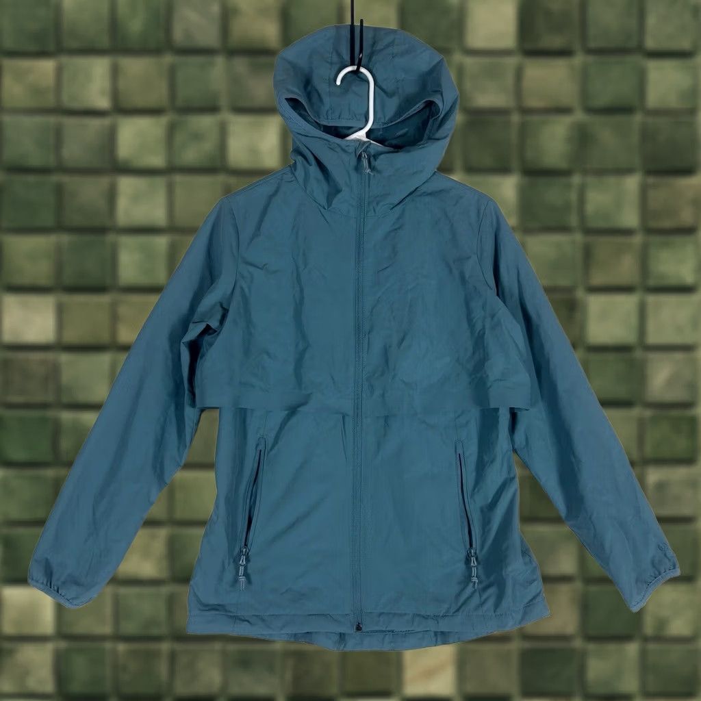 Champion Champion Womens Hooded Lightweight Windbreaker Rain Jacket S Teal Blue Size S / US 4 / IT 40 - 1 Thumbnail