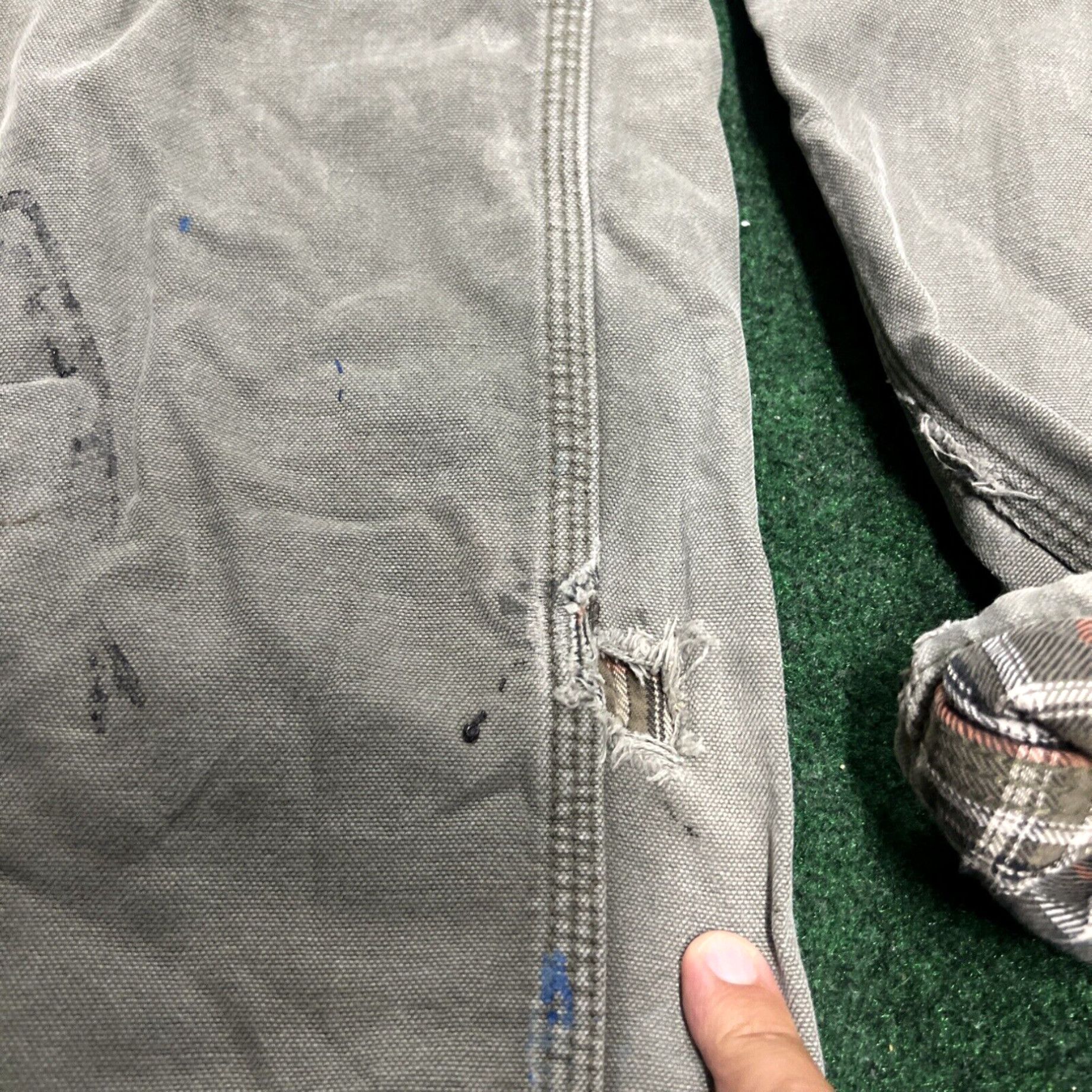 Carhartt Carhartt Pants Mens 32x36 Gray Peat Rugged Relaxed Fot Fleece Lined Carpenter Size US 32 / EU 48 - 3 Thumbnail