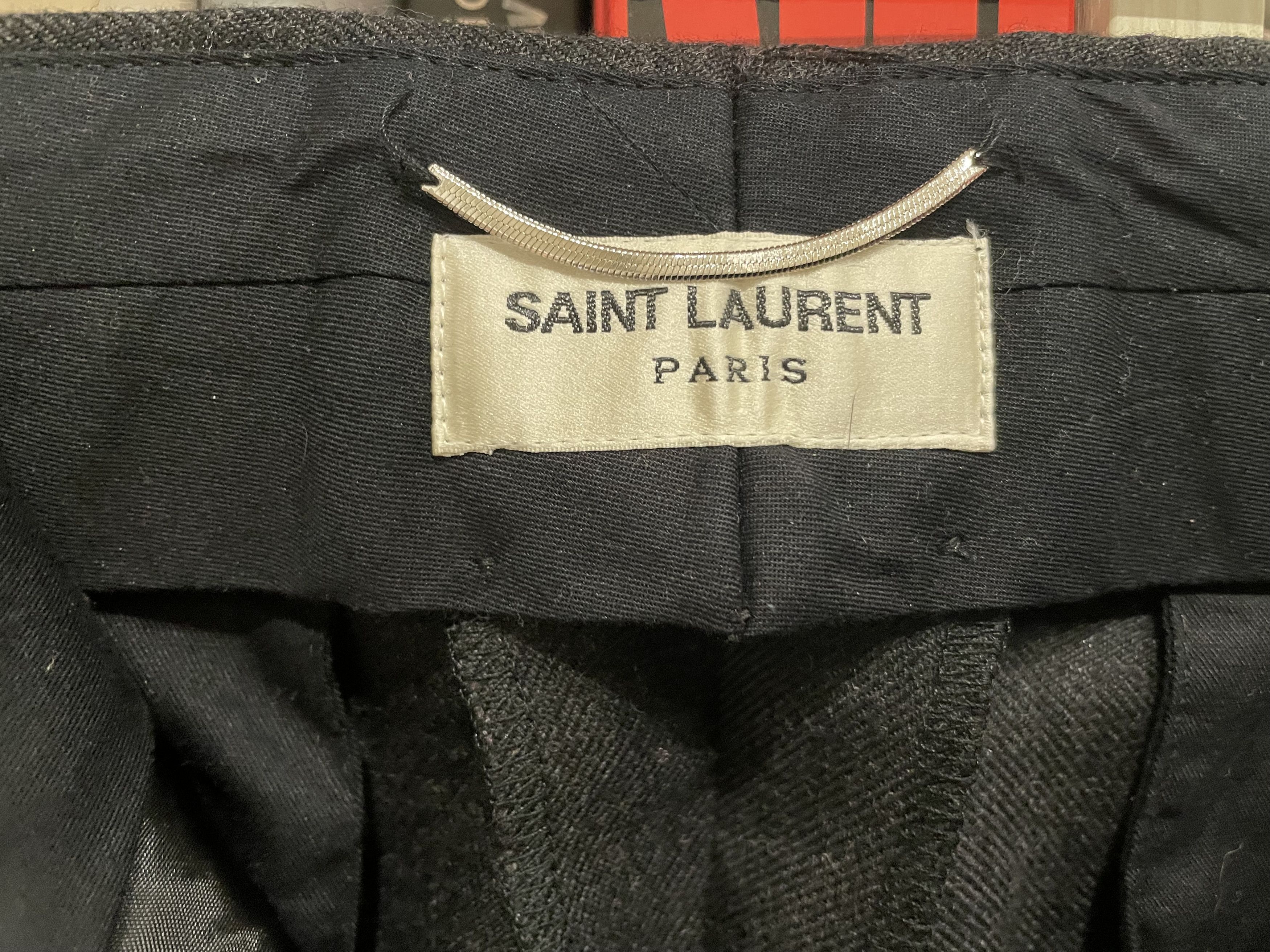 Saint Laurent Paris Saint Laurent Paris by Hedi Slimane Mens grey wool pants Size US 36 / EU 52 - 3 Thumbnail