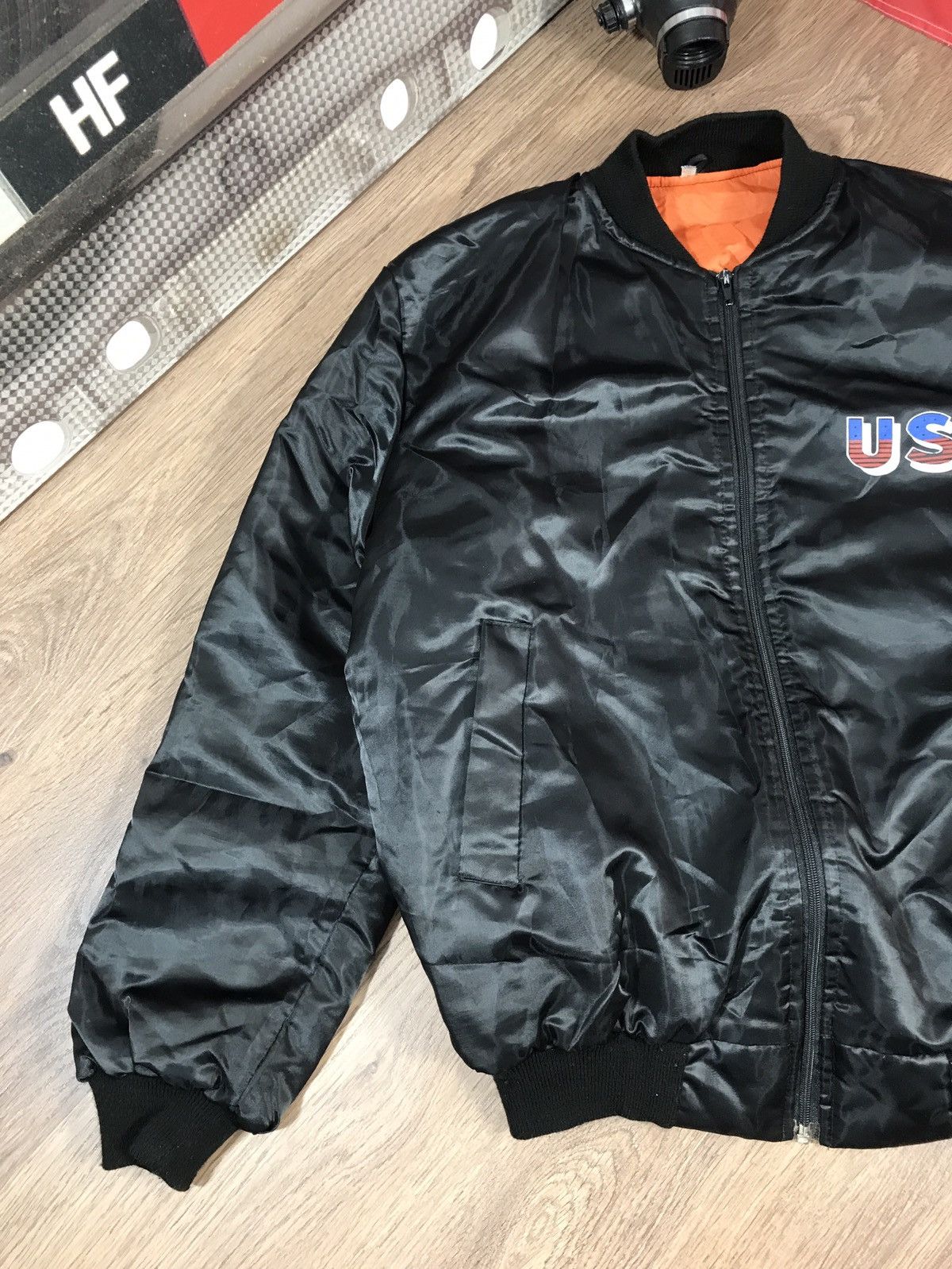 Vintage Vintage Bomber Jacket The American Truck and Eagle Size US XL / EU 56 / 4 - 3 Thumbnail