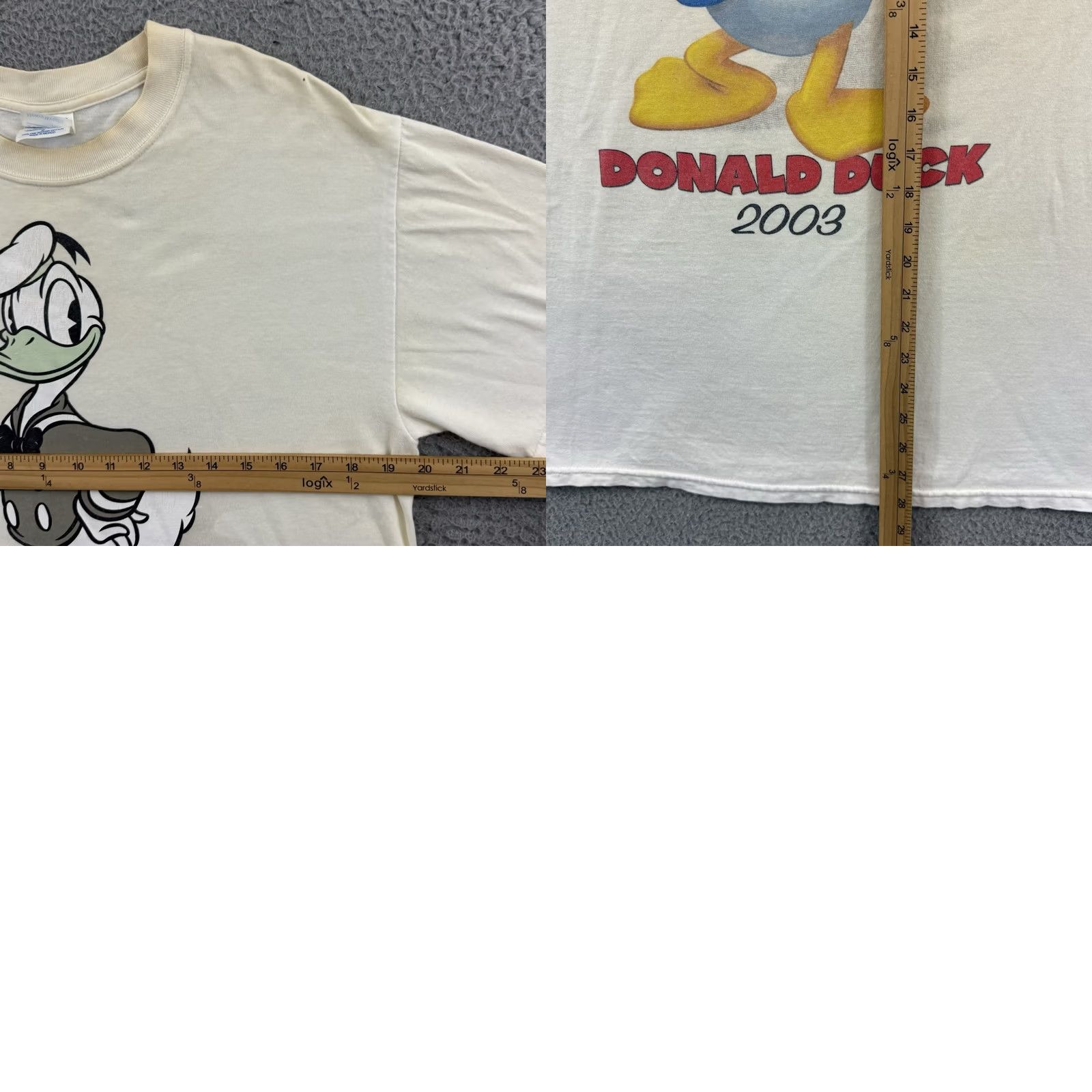 Disney VINTAGE Donald Duck Shirt Mens Medium White Disney Cartoon Disney Short Sleeve Size US M / EU 48-50 / 2 - 8 Thumbnail
