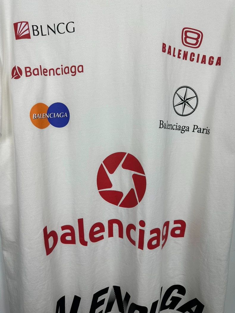 Balenciaga Balenciaga White op league racing badge short sleeve 2502-N Size US L / EU 52-54 / 3 - 6 Thumbnail