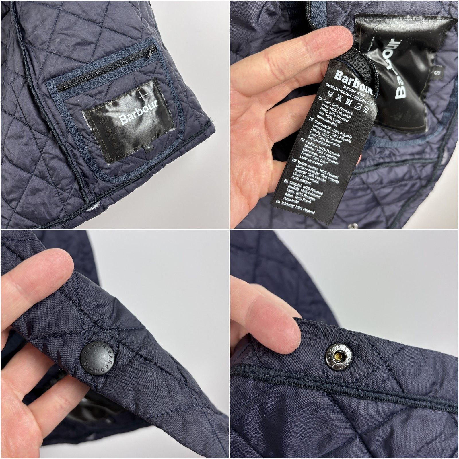 Barbour Barbour Heritage Liddesdale Quilted Jacket Navy Blue Size S Size US S / EU 44-46 / 1 - 10 Thumbnail