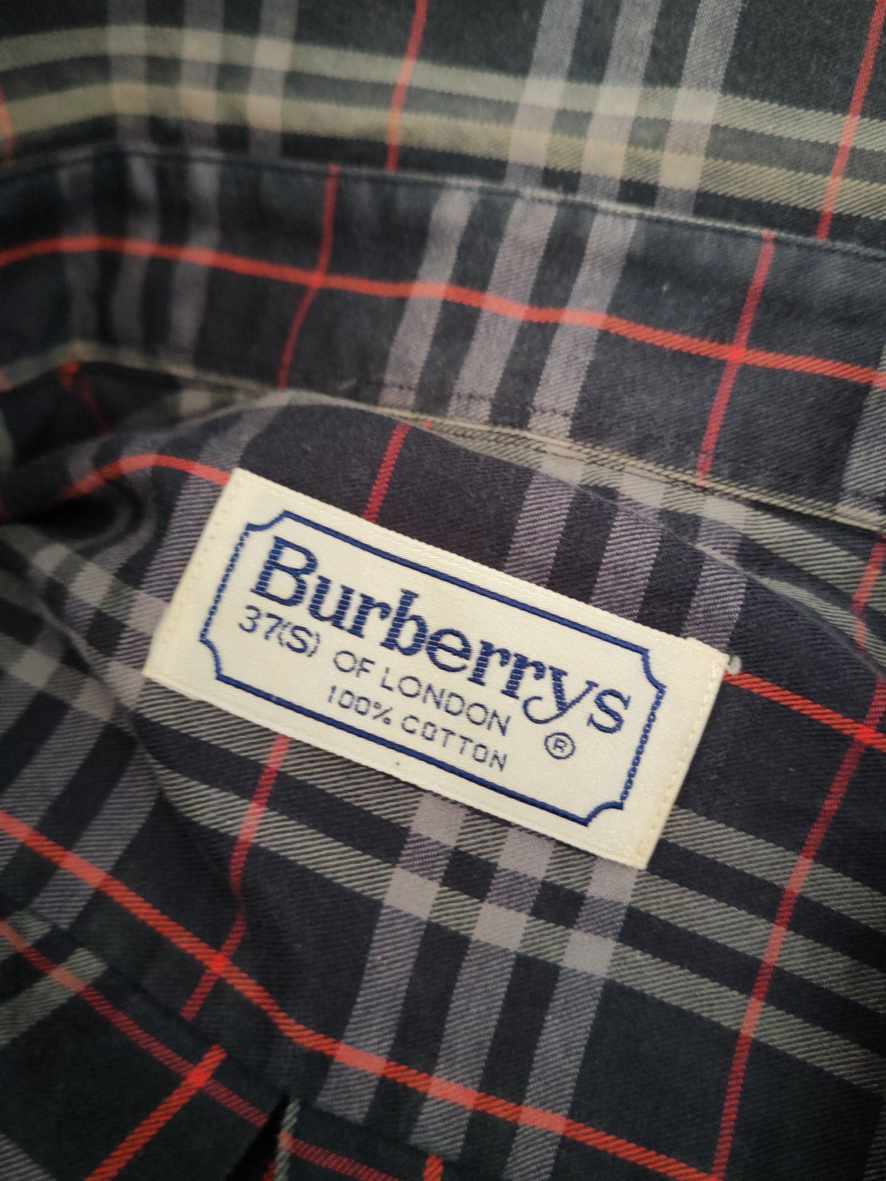 Burberry DLL Burberrys Navy Button Ups Shirts #023 Size US M / EU 48-50 / 2 - 11 Thumbnail