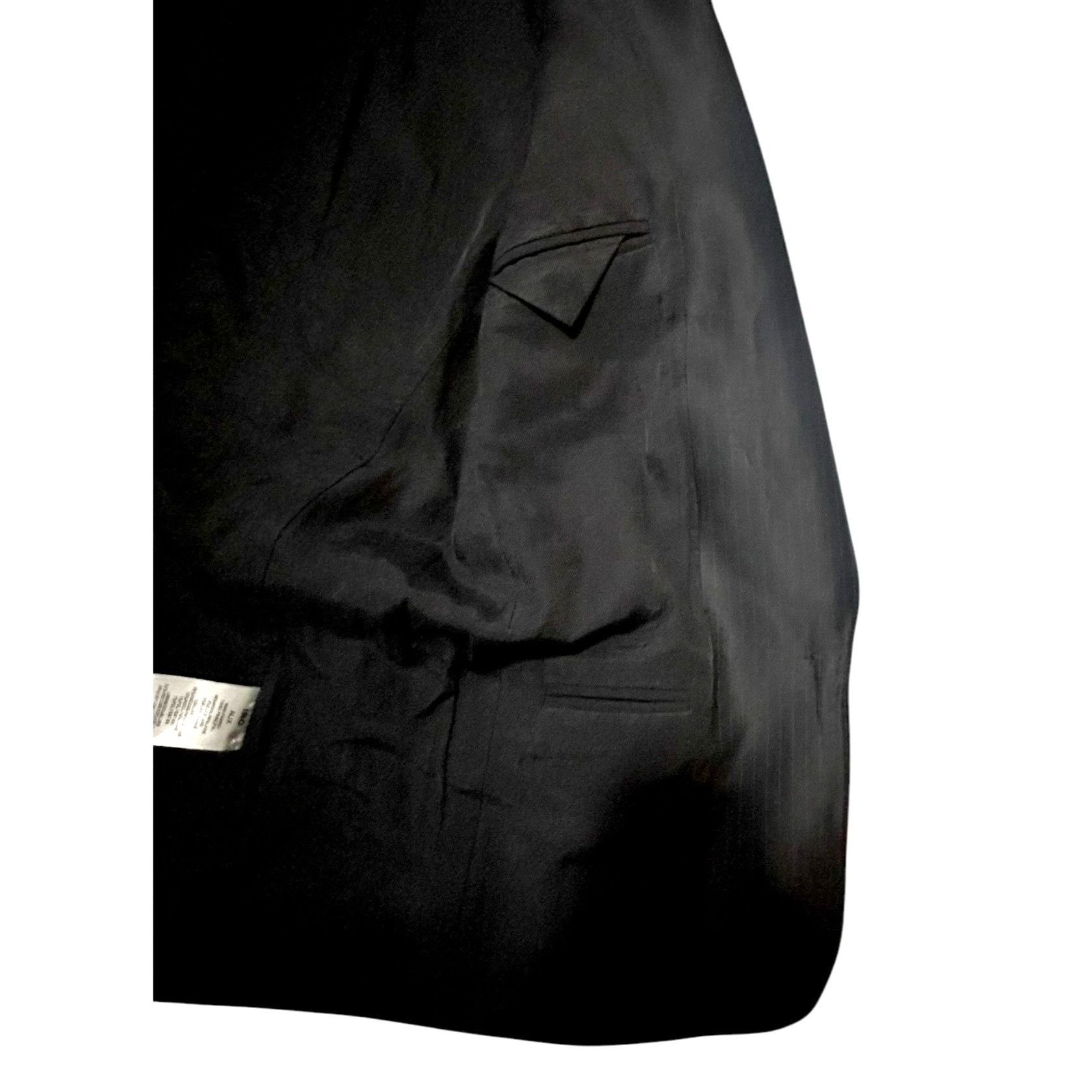 Iro Iro Alix Black Wool Blazer with pin stripe satin collar. 38E Size S / US 4 / IT 40 - 10 Thumbnail