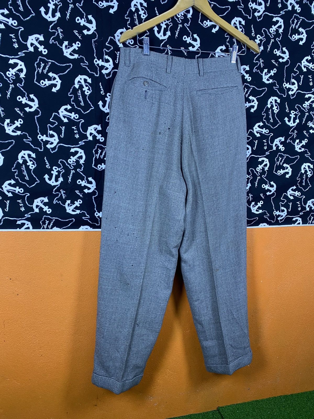 Yohji Yamamoto Y’s by Yohji Yamamoto Grey Wool Trousers Tailored Pants Size US 28 / EU 44 - 13 Thumbnail